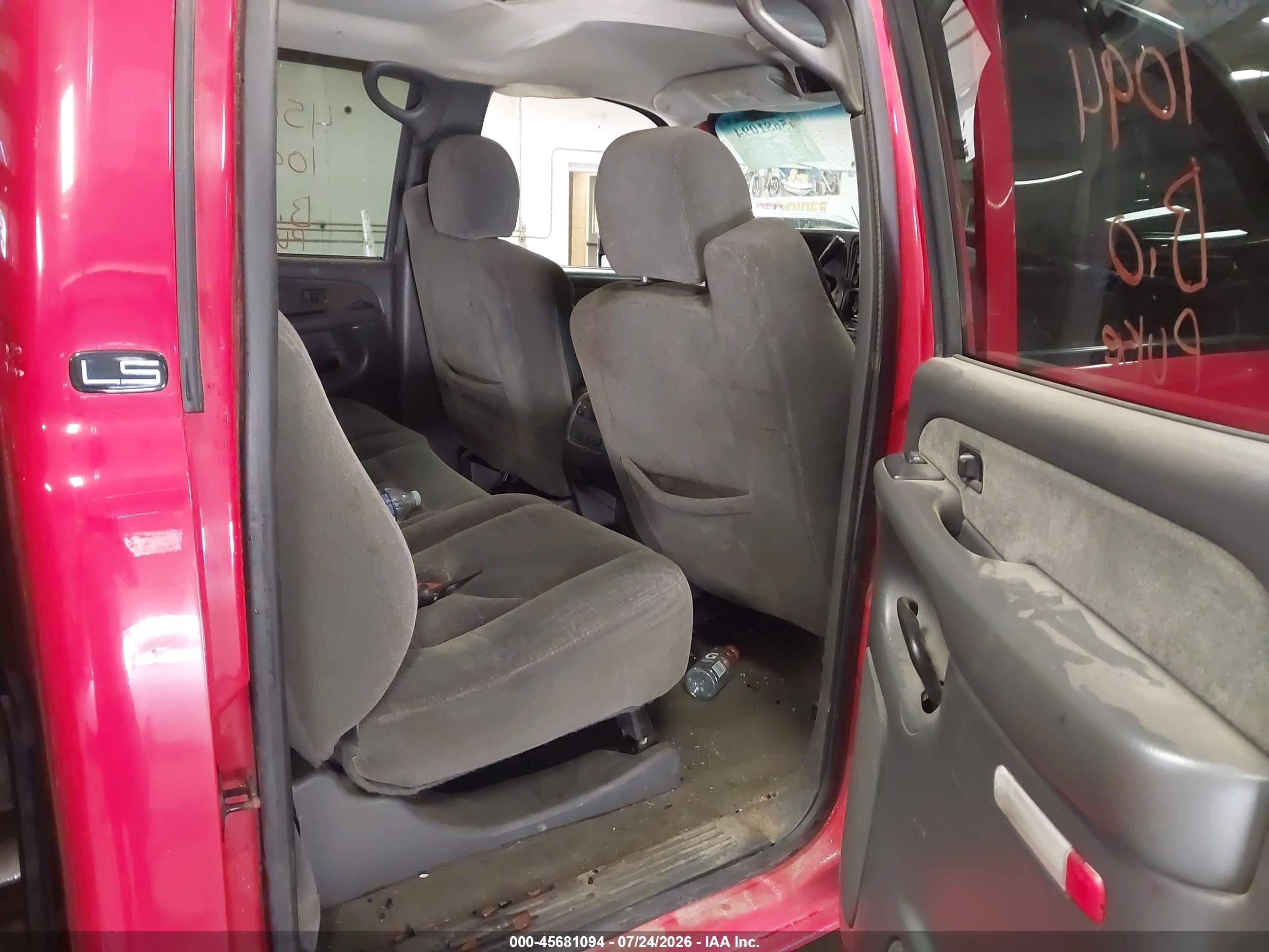 2003 Chevrolet Silverado 2500hd Ls Red vin: 1GCHK23U23F178355