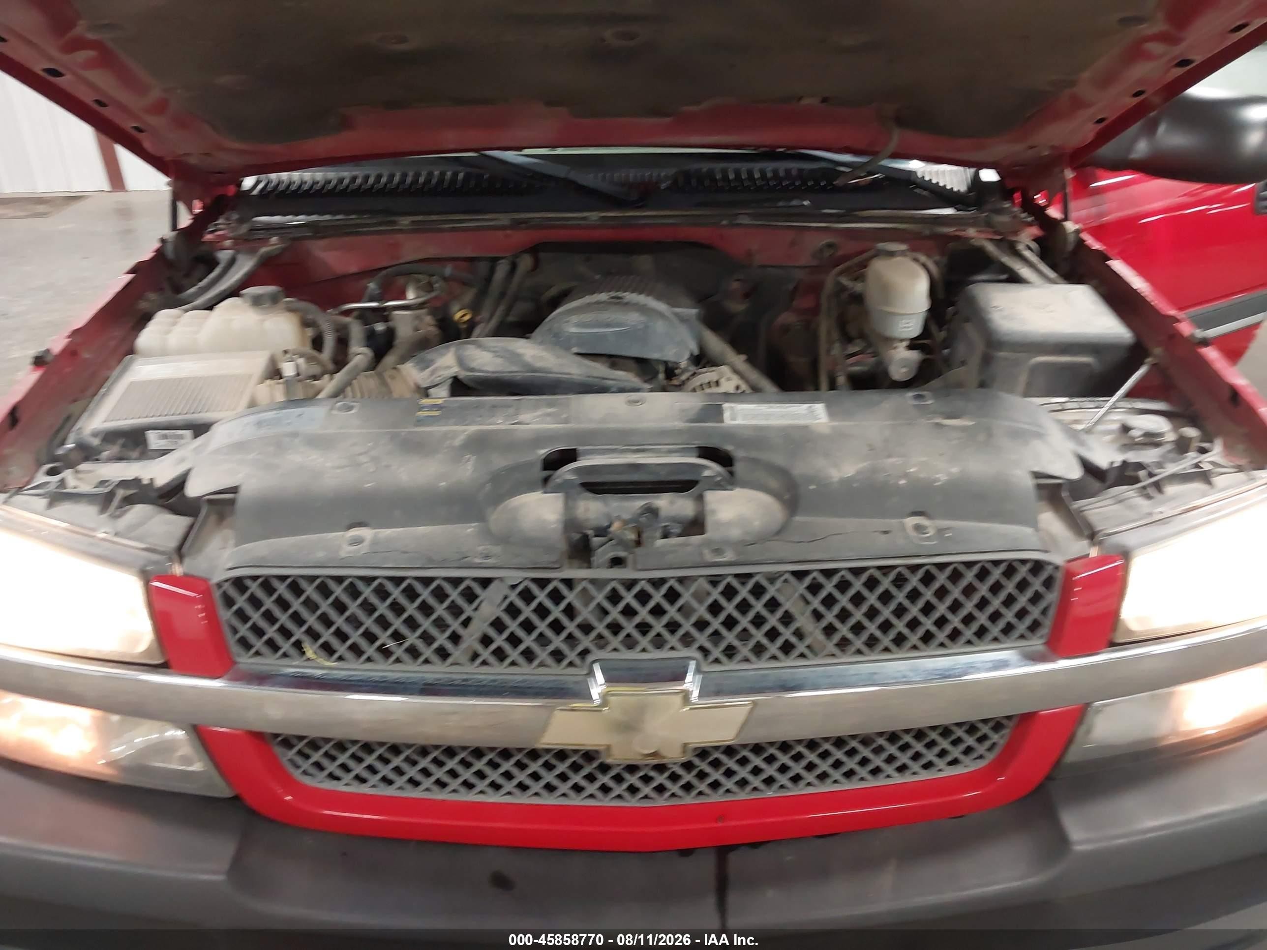 2004 Chevrolet Silverado 2500hd Ls Красный vin: 1GCHK23U24F253010
