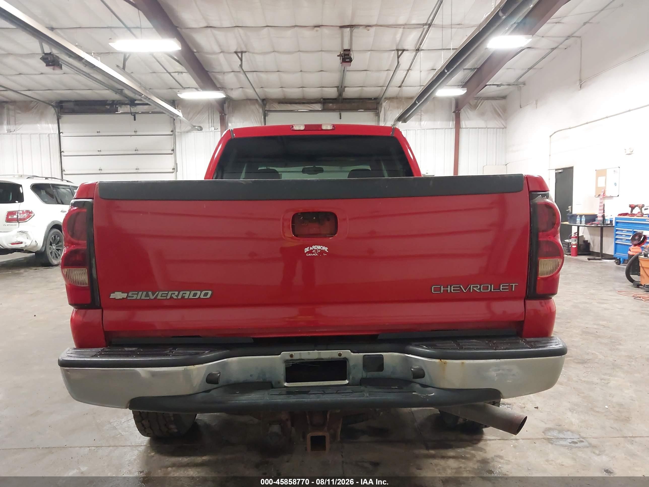 2004 Chevrolet Silverado 2500hd Ls Красный vin: 1GCHK23U24F253010