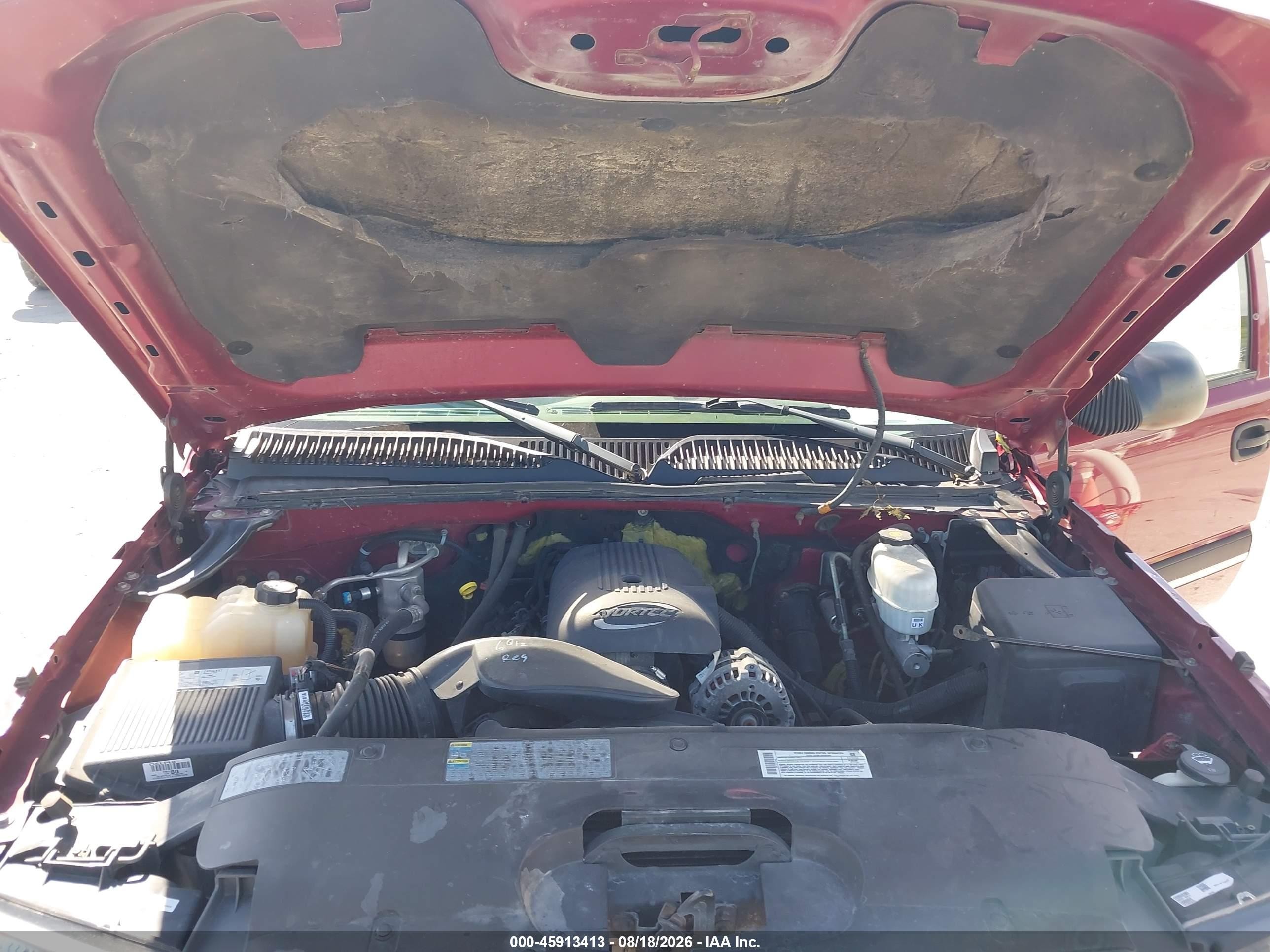 2005 Chevrolet Silverado 2500hd Ls Maroon vin: 1GCHK23U25F874104
