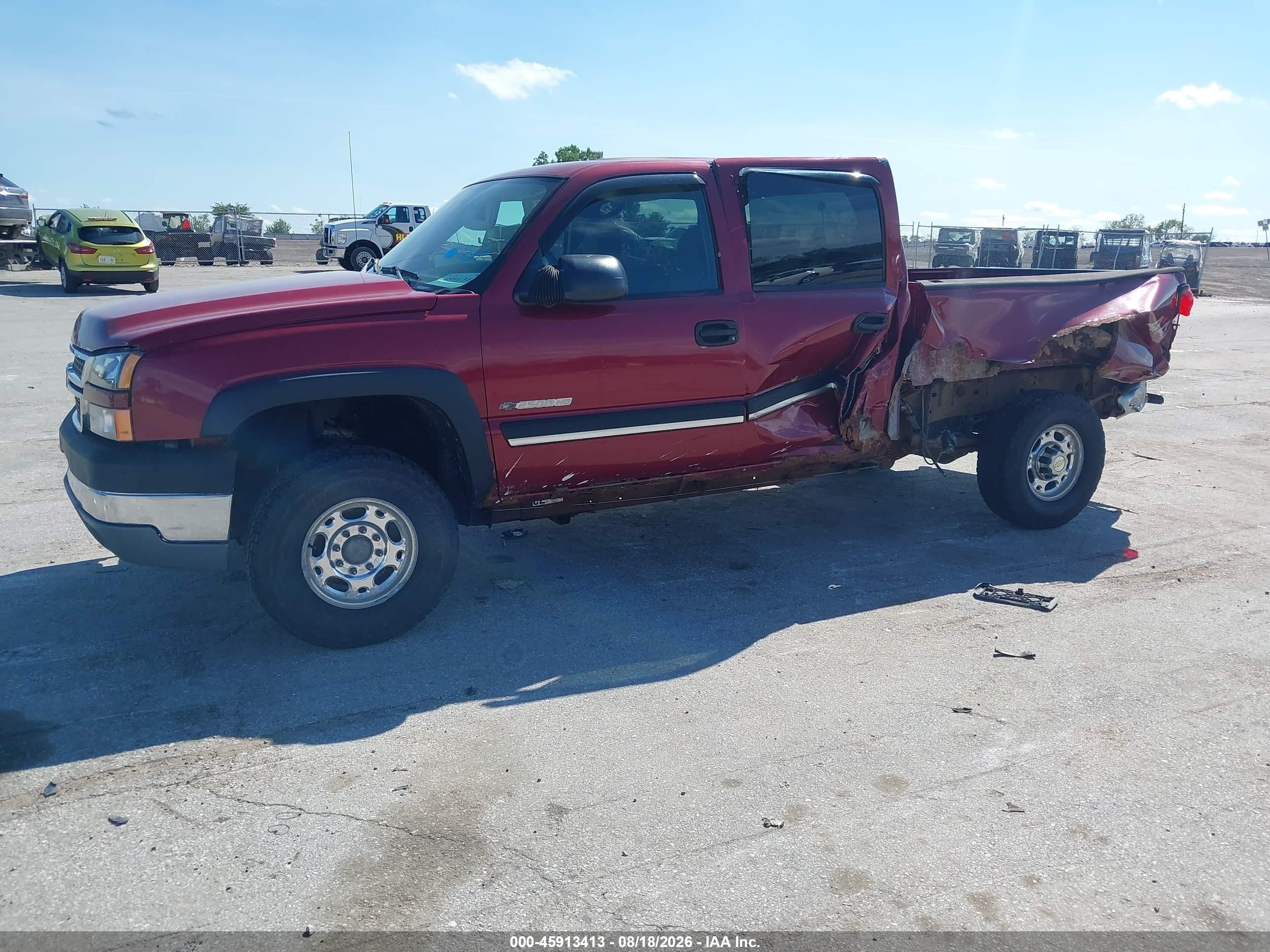 2005 Chevrolet Silverado 2500hd Ls Maroon vin: 1GCHK23U25F874104