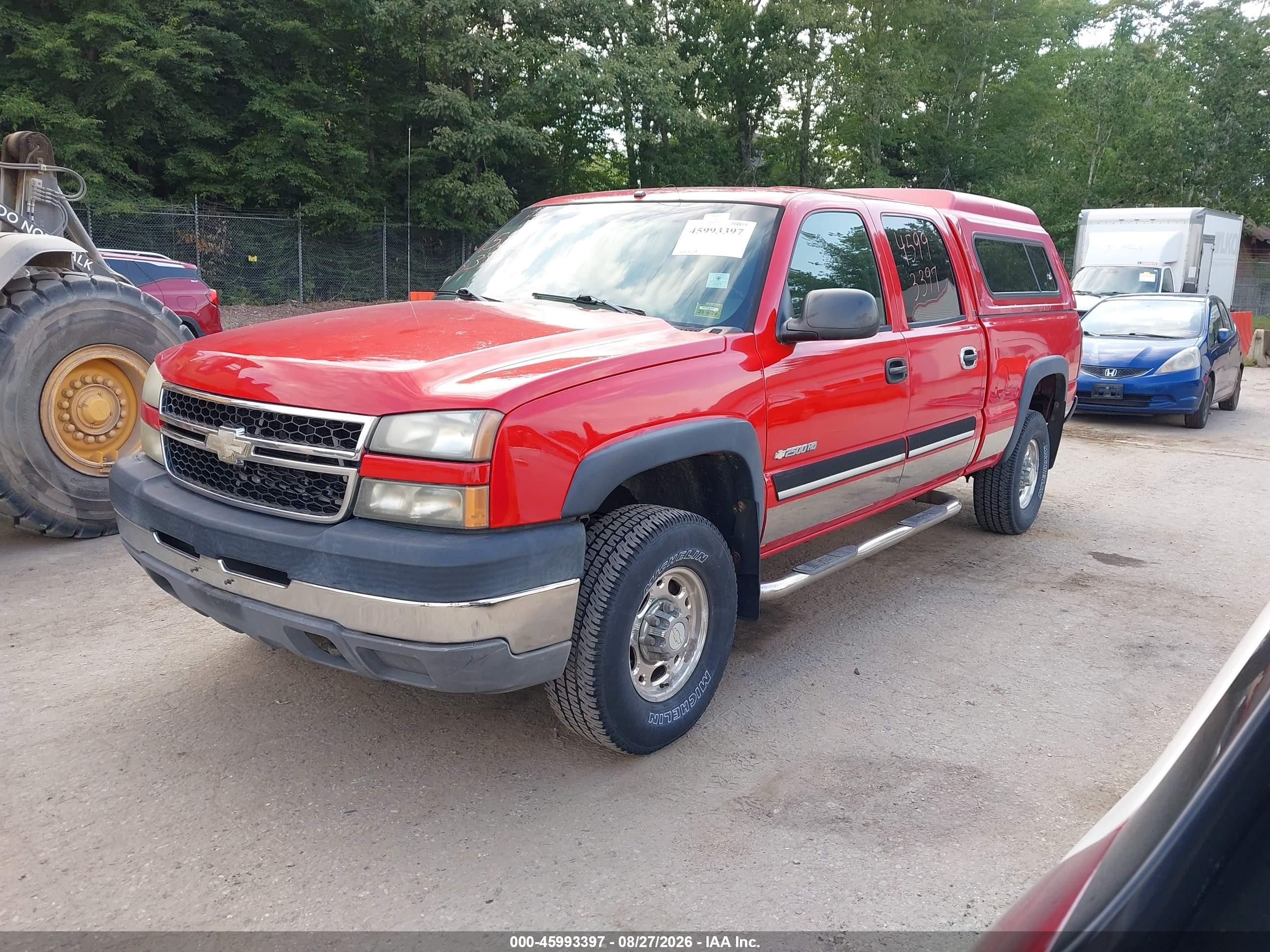 2006 Chevrolet Silverado 2500hd Lt1 Red vin: 1GCHK23U26F166128