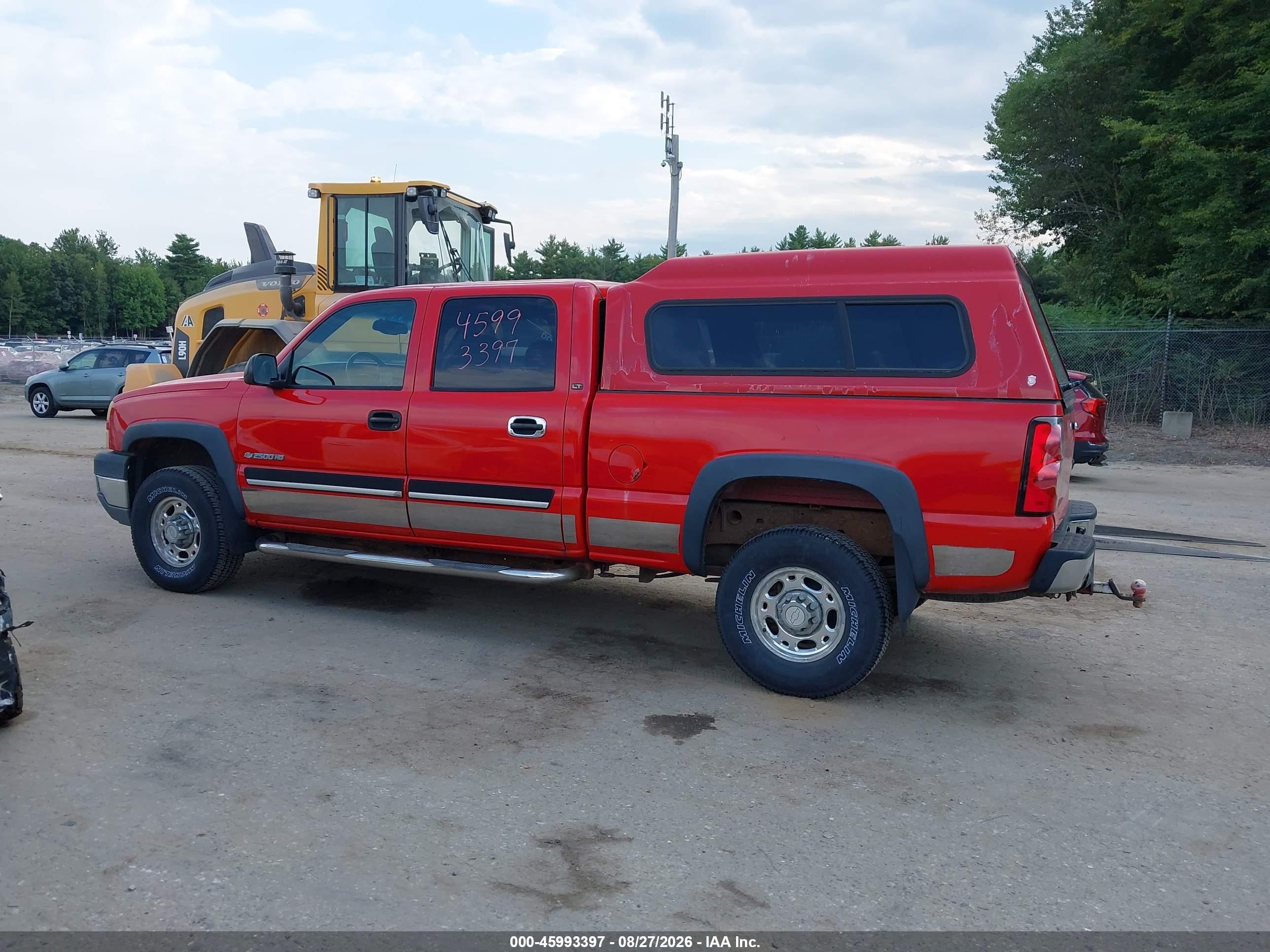2006 Chevrolet Silverado 2500hd Lt1 Red vin: 1GCHK23U26F166128