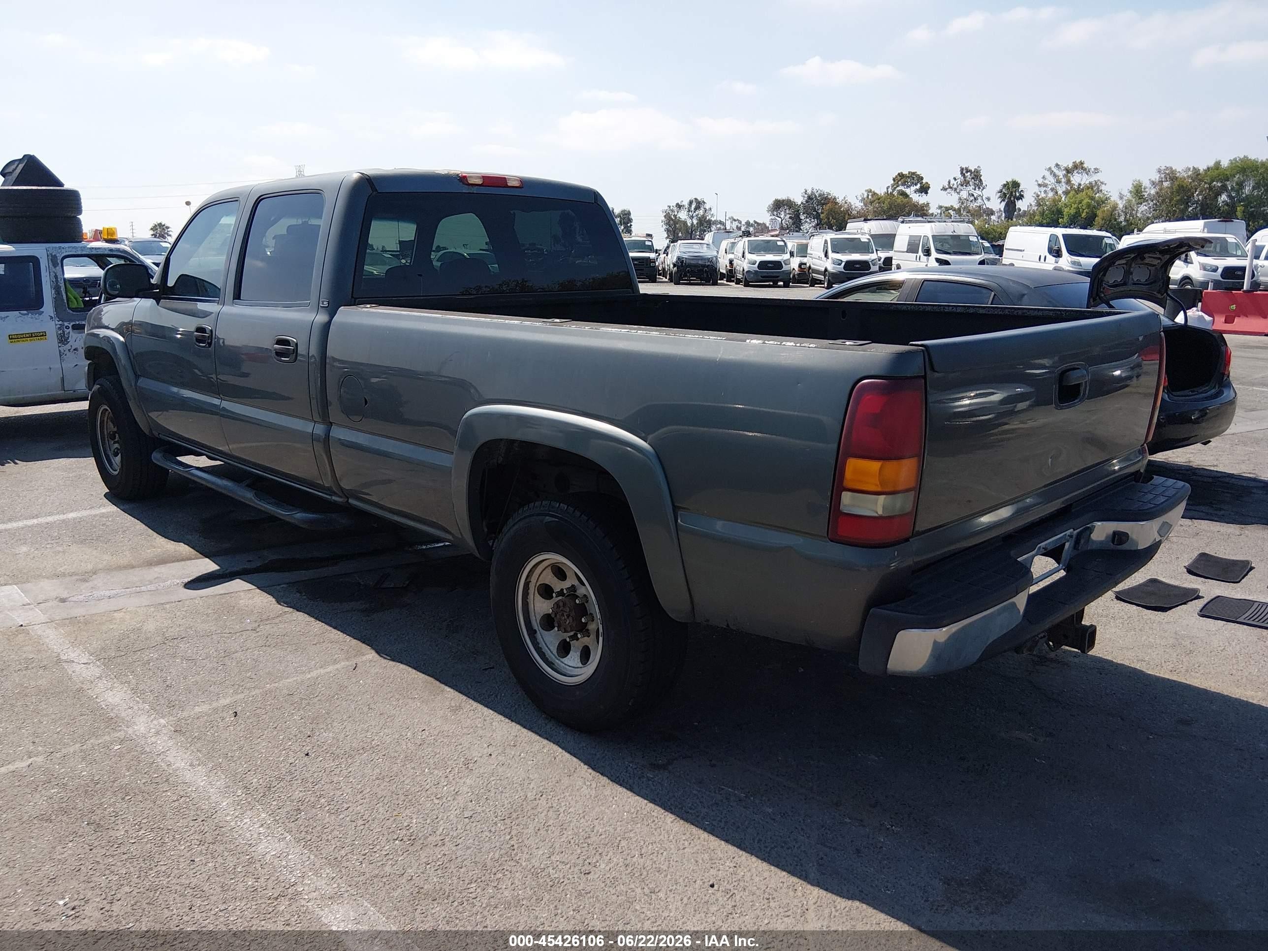2002 Chevrolet Silverado 2500hd Ls Gray vin: 1GCHK23U32F197740