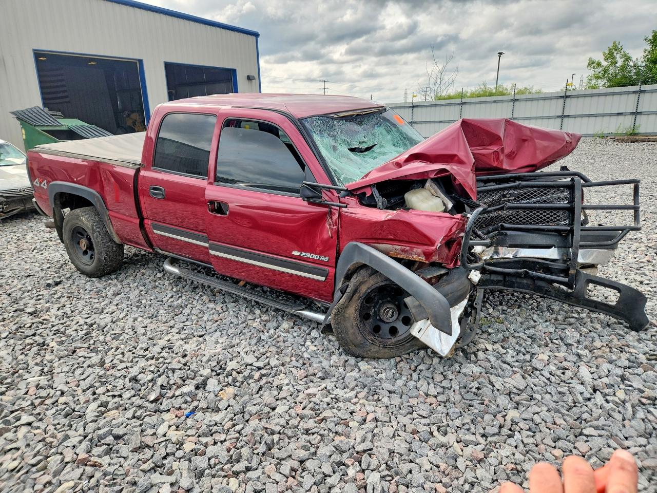 2006 Chevrolet Silverado K2500 Heavy Duty Maroon vin: 1GCHK23U36F266982