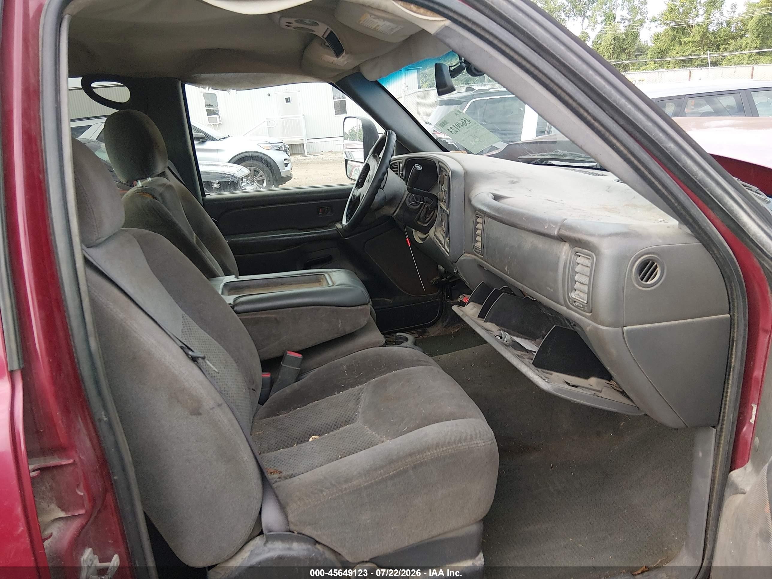 2006 Chevrolet Silverado 2500hd Ls/lt1/lt2/lt3/work Truck Maroon vin: 1GCHK23U46F194416