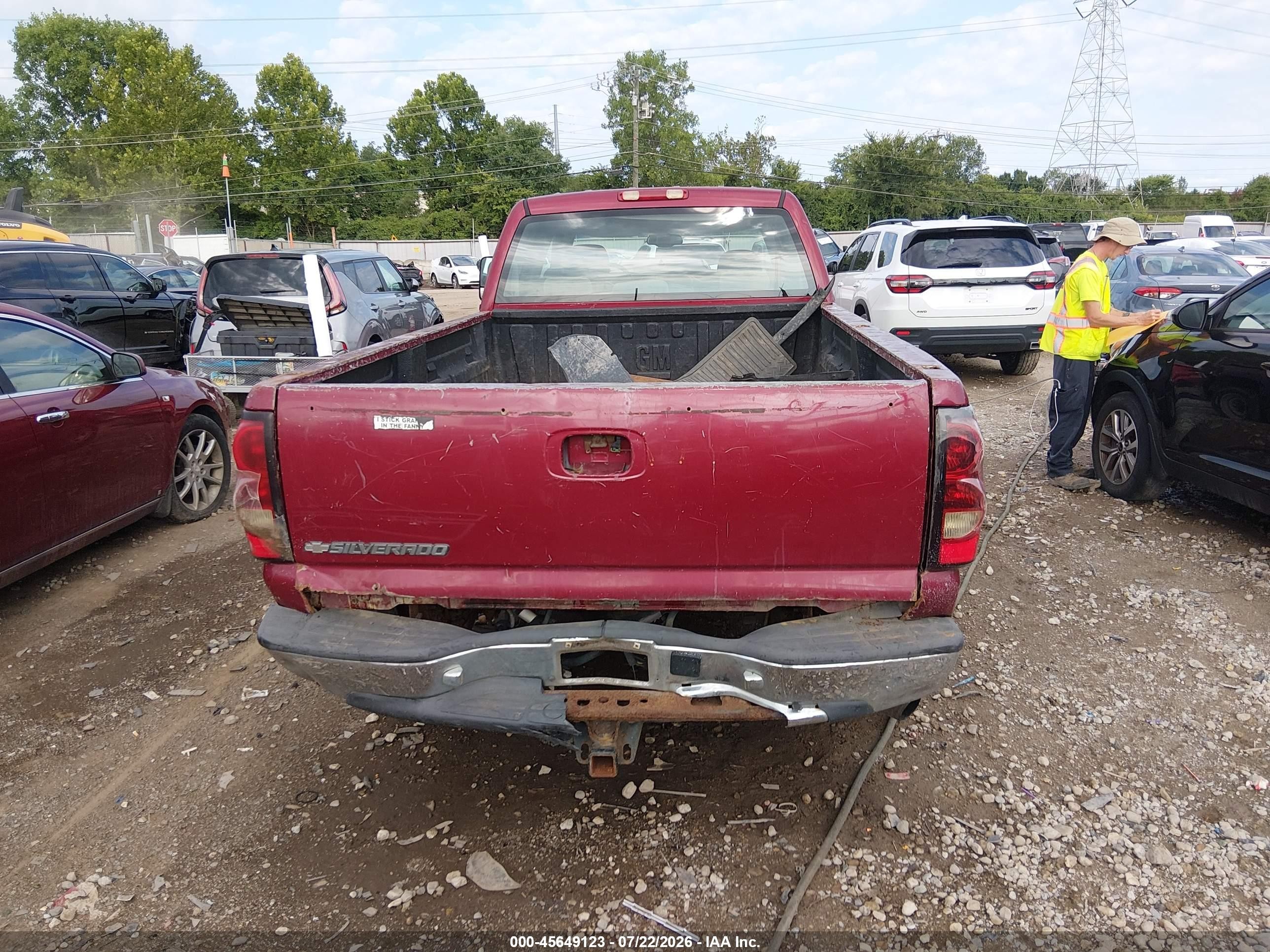 2006 Chevrolet Silverado 2500hd Ls/lt1/lt2/lt3/work Truck Maroon vin: 1GCHK23U46F194416
