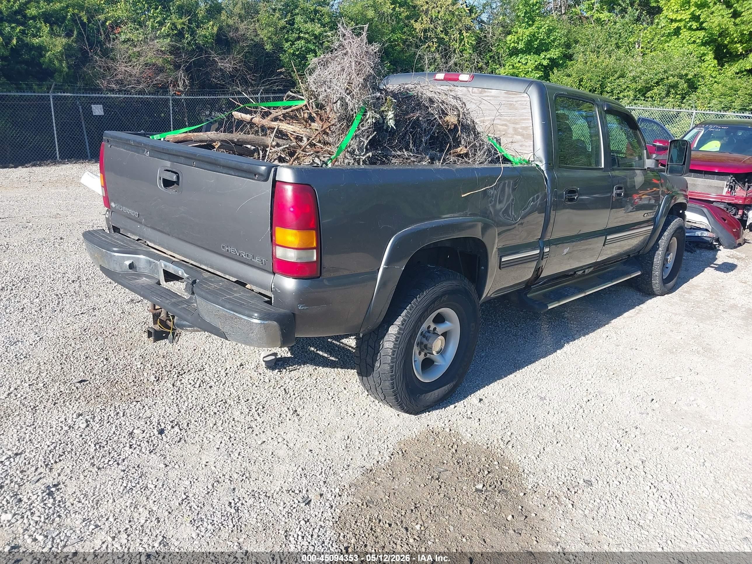 2001 Chevrolet Silverado 2500hd Ls Gray vin: 1GCHK23U51F122228