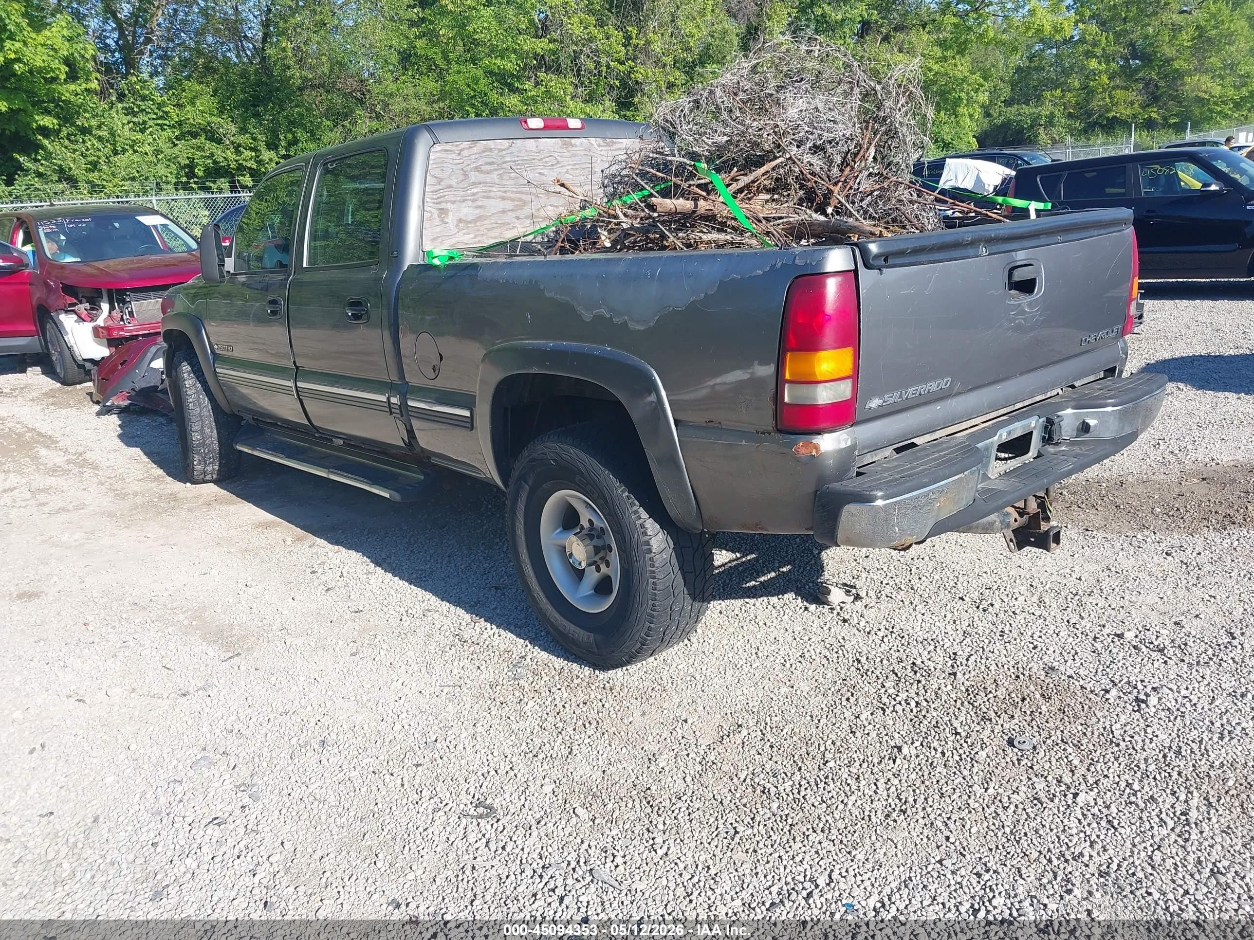 2001 Chevrolet Silverado 2500hd Ls Gray vin: 1GCHK23U51F122228