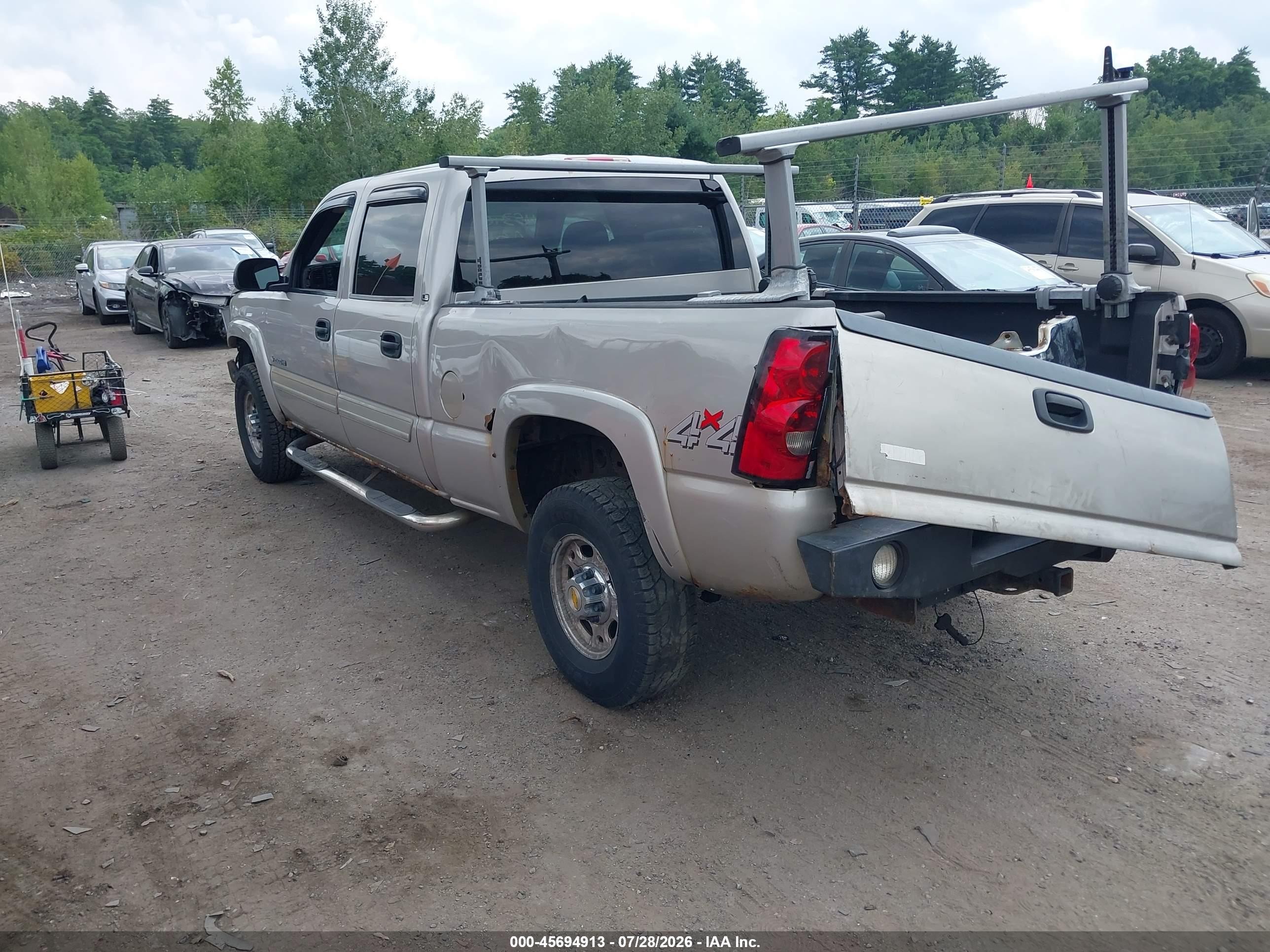 2005 Chevrolet Silverado 2500hd Ls Silver vin: 1GCHK23U55F857684