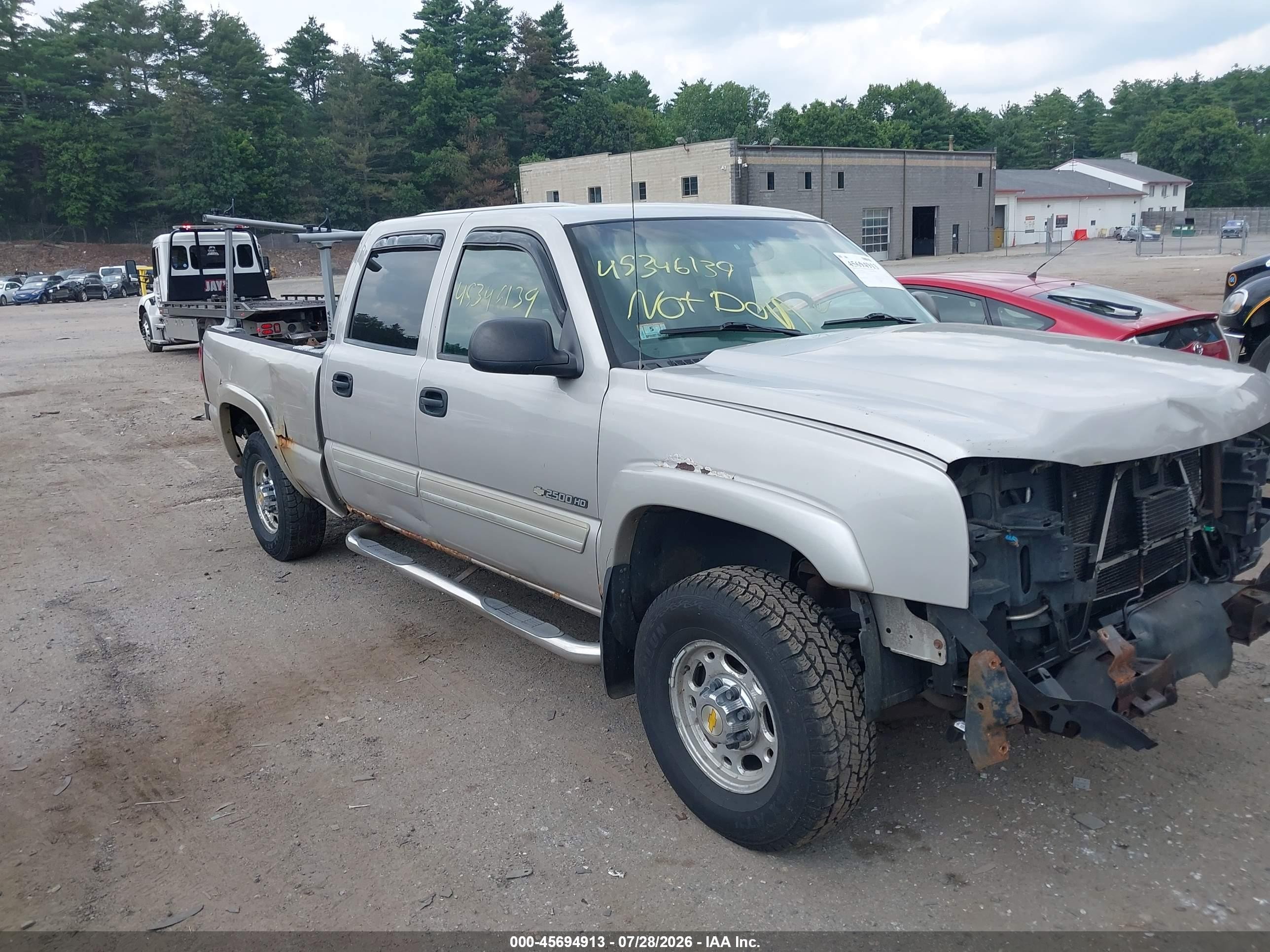 2005 Chevrolet Silverado 2500hd Ls Silver vin: 1GCHK23U55F857684