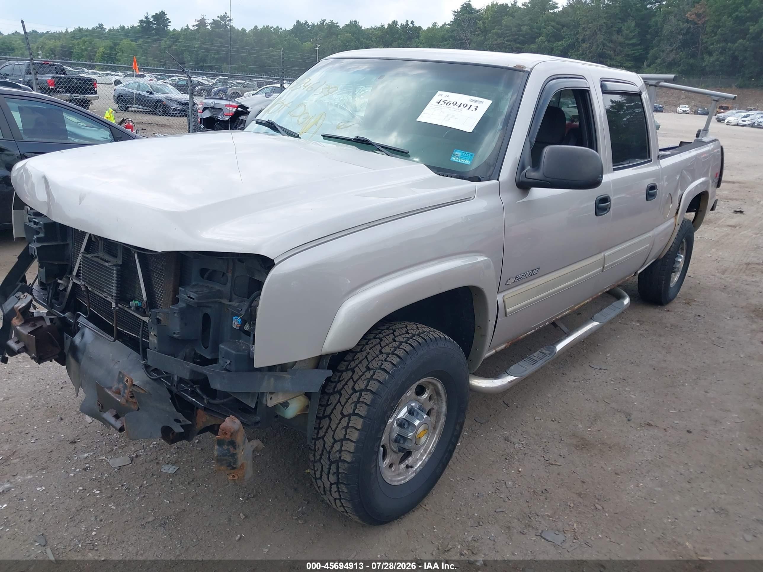 2005 Chevrolet Silverado 2500hd Ls Silver vin: 1GCHK23U55F857684
