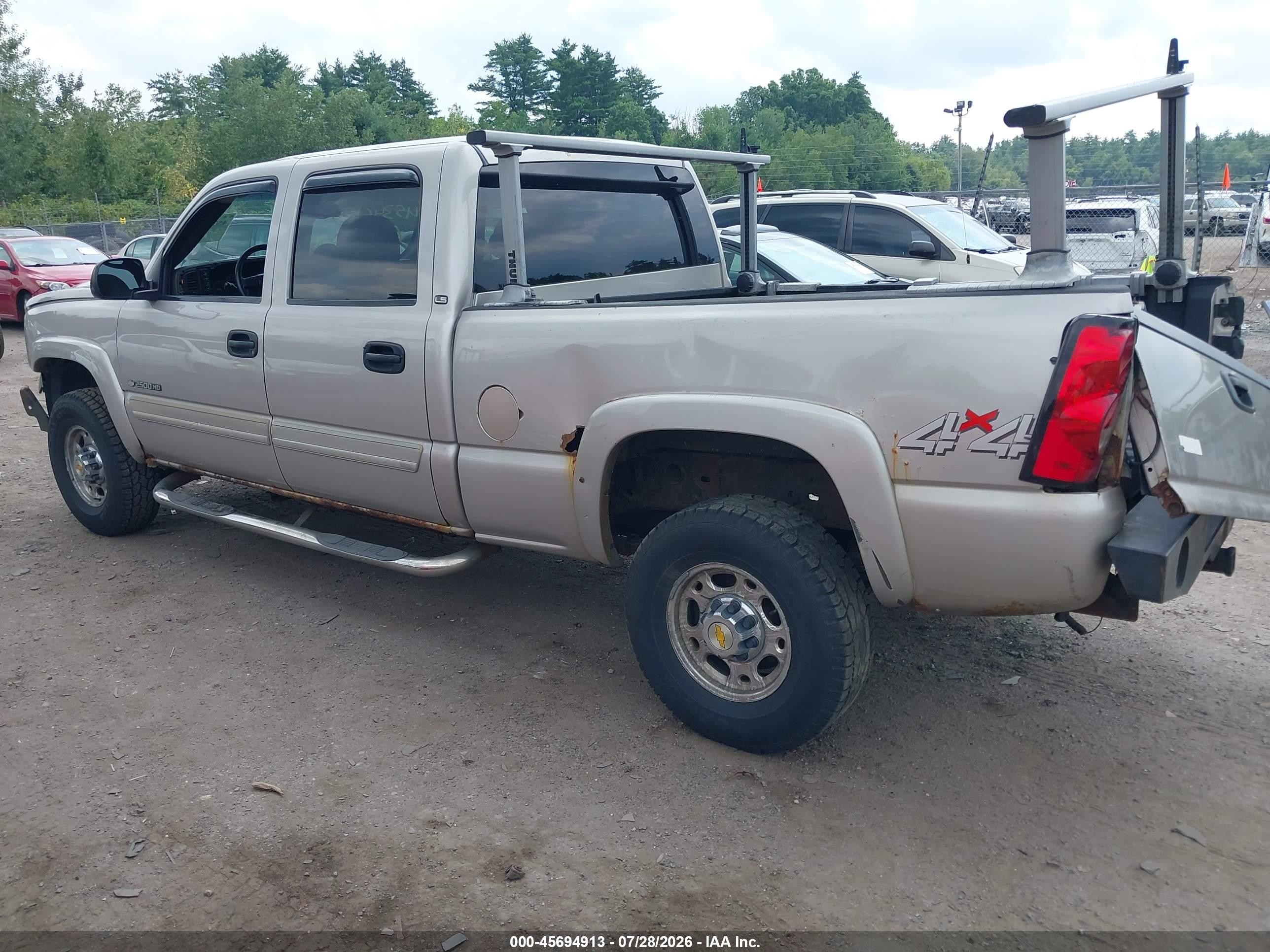 2005 Chevrolet Silverado 2500hd Ls Silver vin: 1GCHK23U55F857684