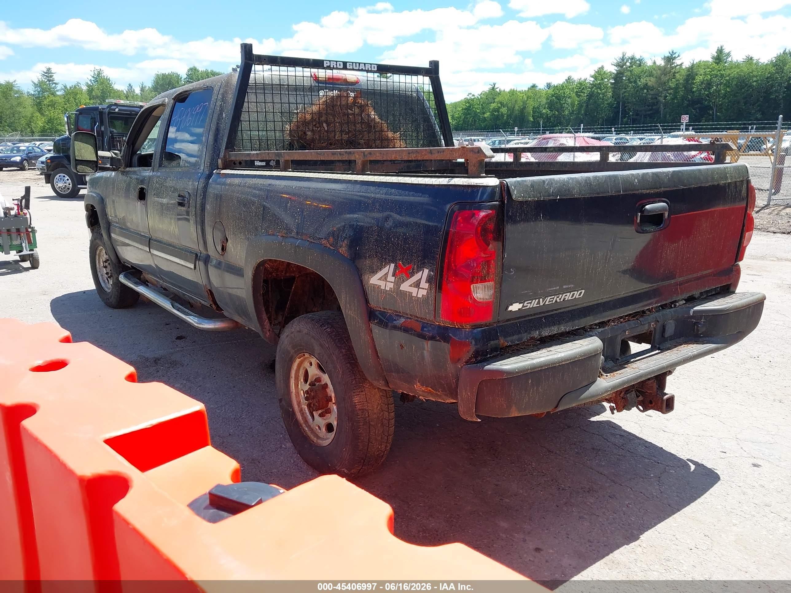 2006 Chevrolet Silverado 2500hd Lt3 Blue vin: 1GCHK23U56F116128