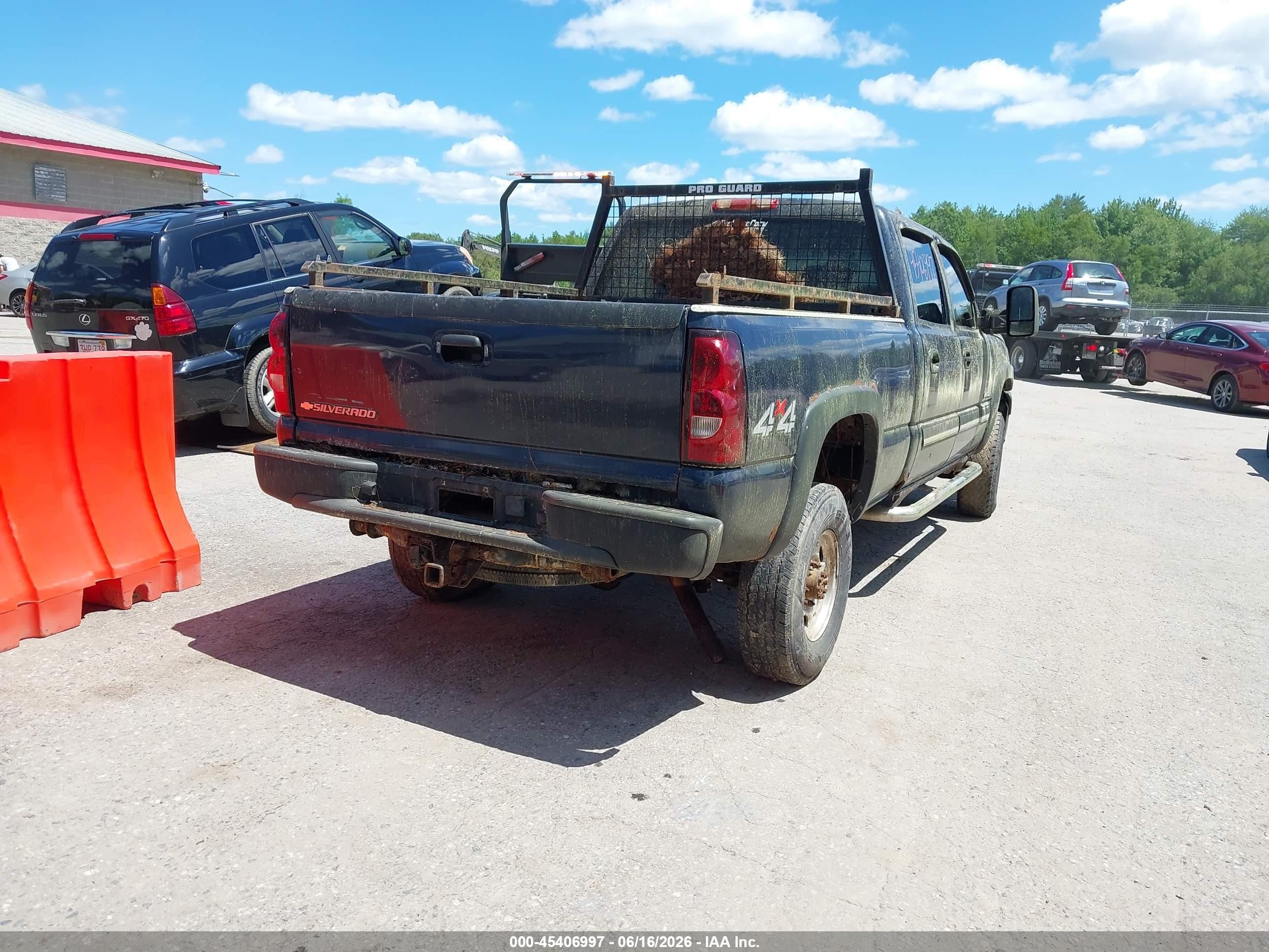 2006 Chevrolet Silverado 2500hd Lt3 Blue vin: 1GCHK23U56F116128