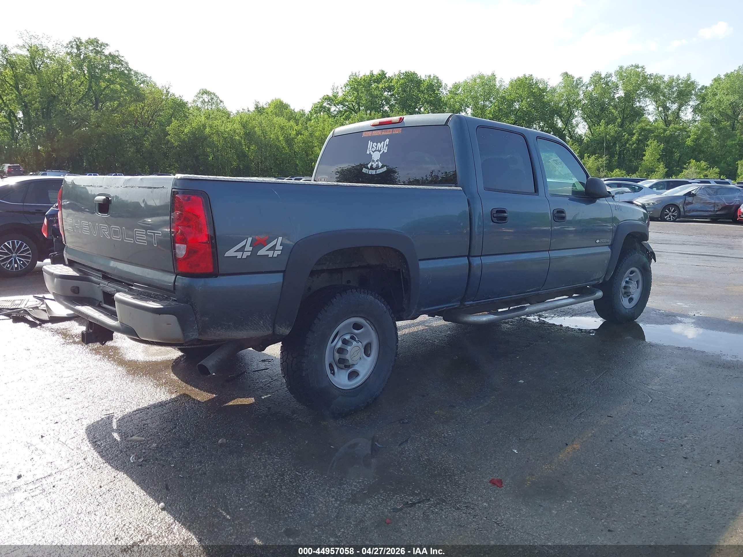 2007 Chevrolet Silverado 2500hd Classic Work Truck Dark Blue vin: 1GCHK23U57F106006