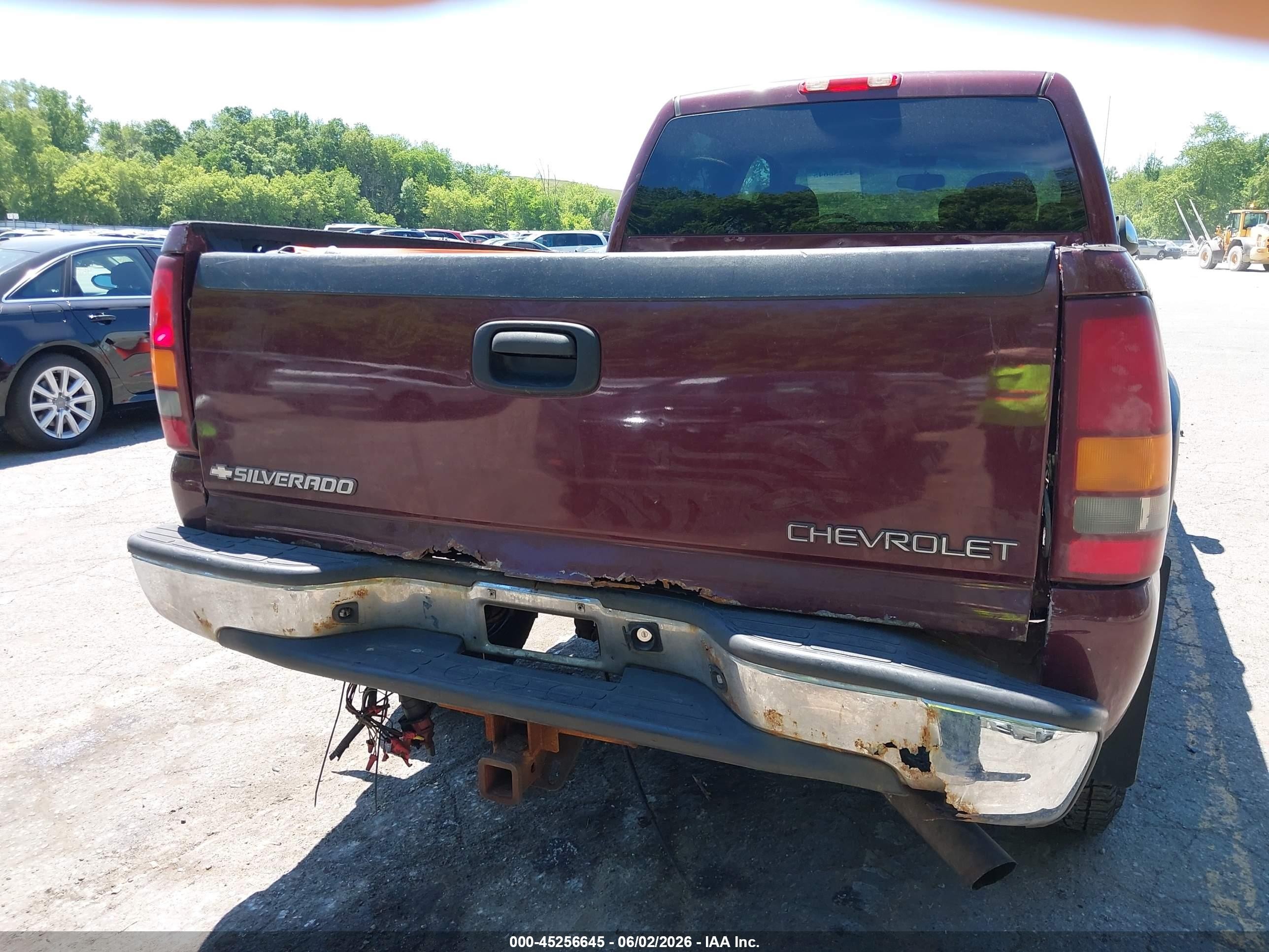2002 Chevrolet Silverado 2500hd Ls Maroon vin: 1GCHK23U62F234120