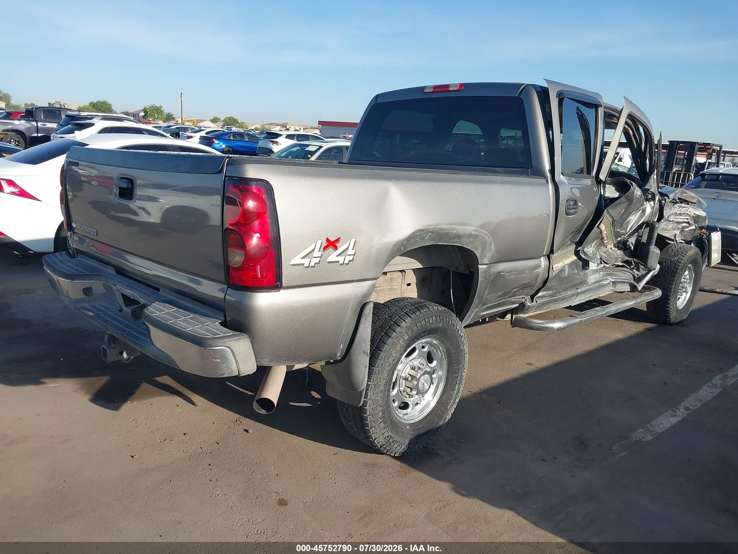 2006 Chevrolet Silverado 2500hd Lt1 Gray vin: 1GCHK23U66F172773