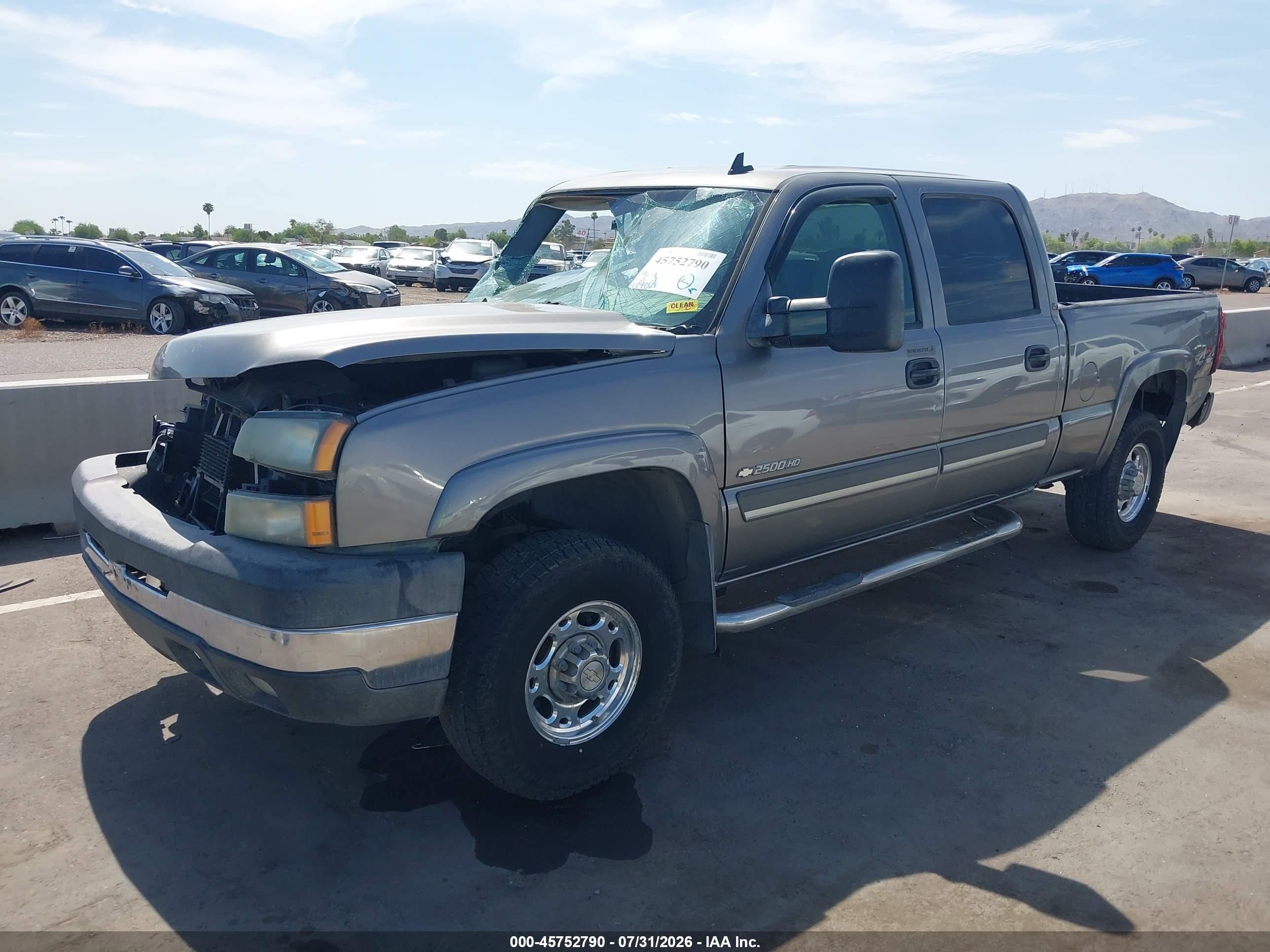 2006 Chevrolet Silverado 2500hd Lt1 Gray vin: 1GCHK23U66F172773
