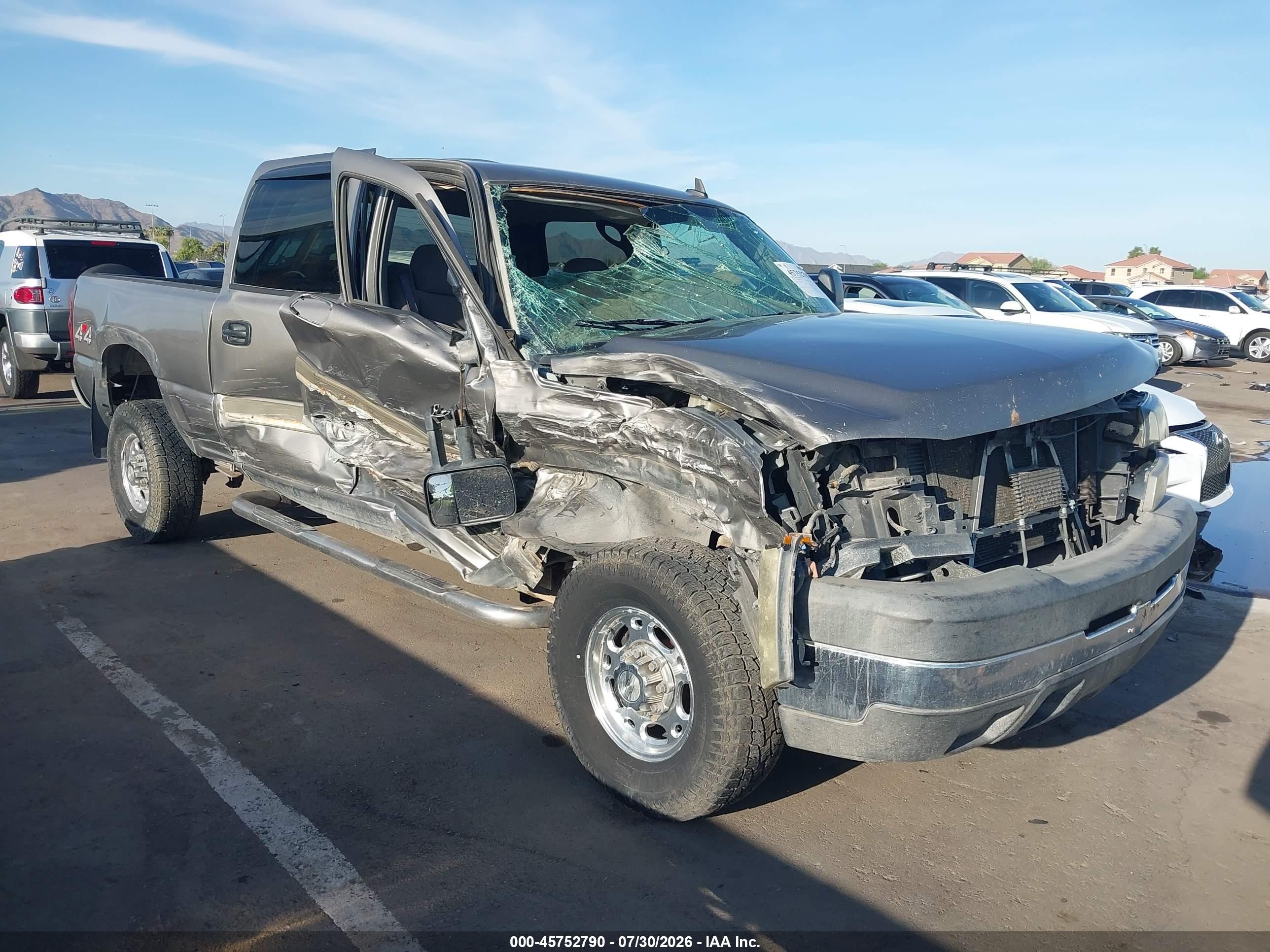 2006 Chevrolet Silverado 2500hd Lt1 Gray vin: 1GCHK23U66F172773