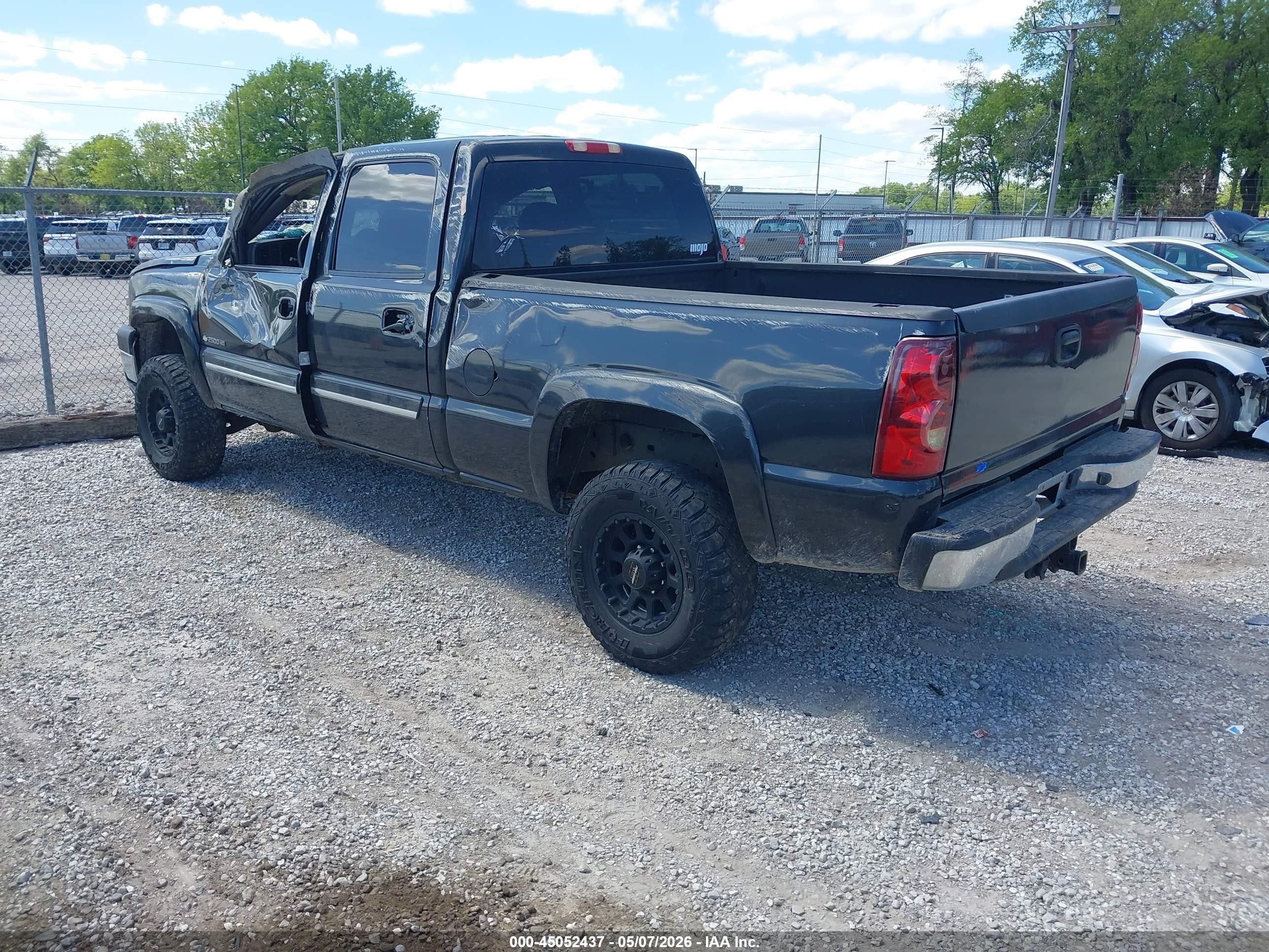 2003 Chevrolet Silverado 2500hd Ls Black vin: 1GCHK23U73F156142