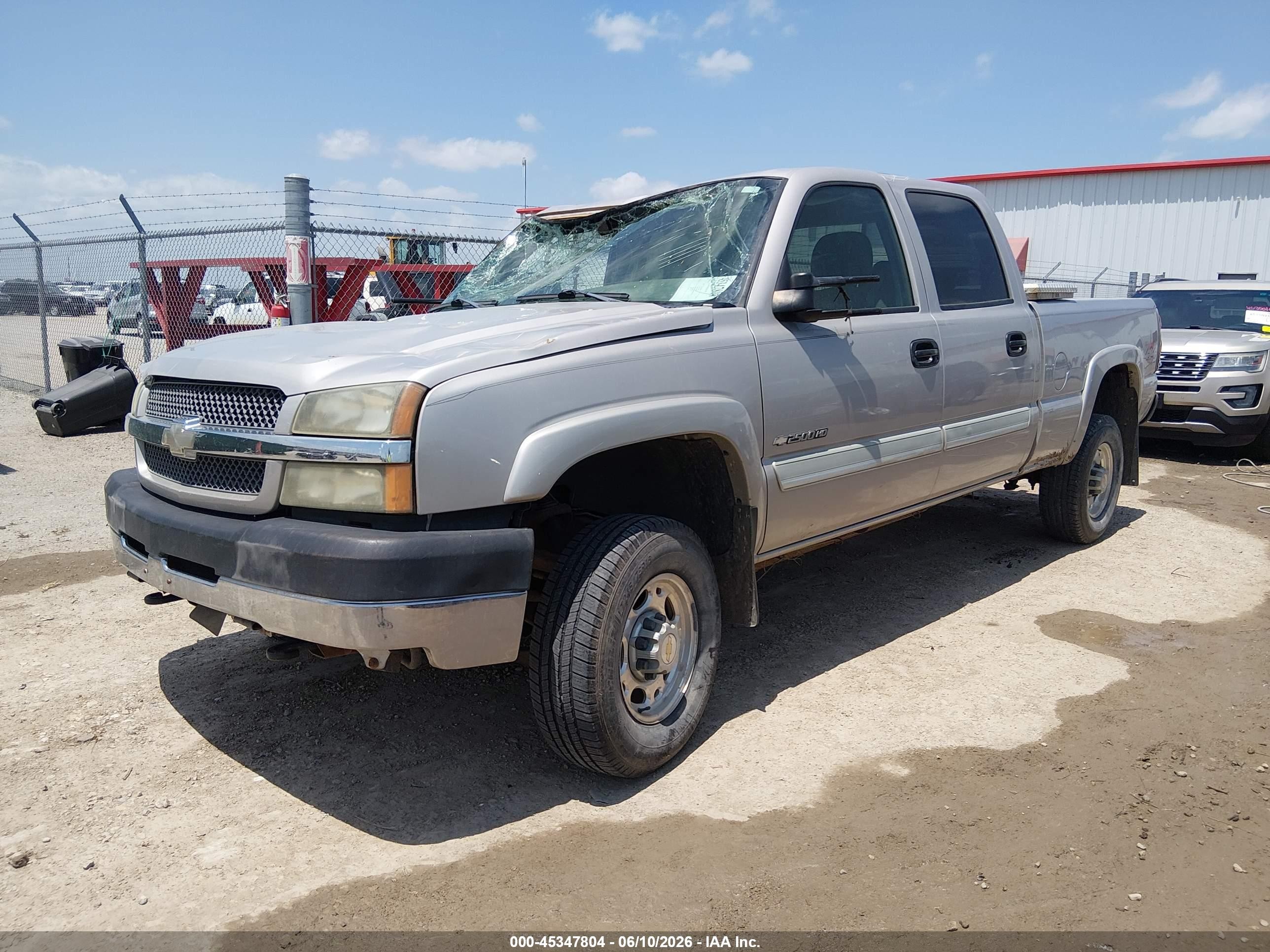 2004 Chevrolet Silverado 2500hd Ls Gray vin: 1GCHK23U74F156837