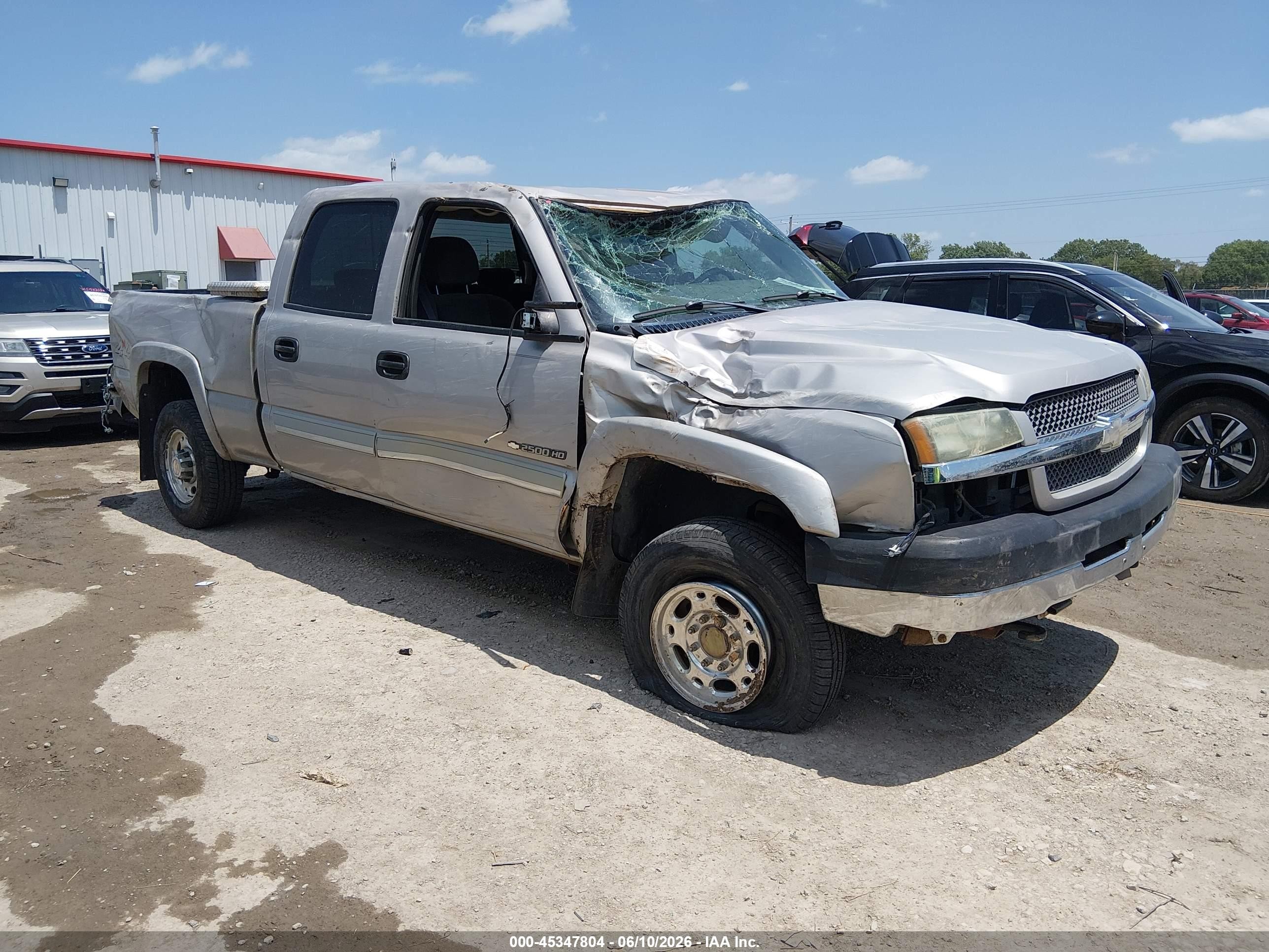 2004 Chevrolet Silverado 2500hd Ls Gray vin: 1GCHK23U74F156837