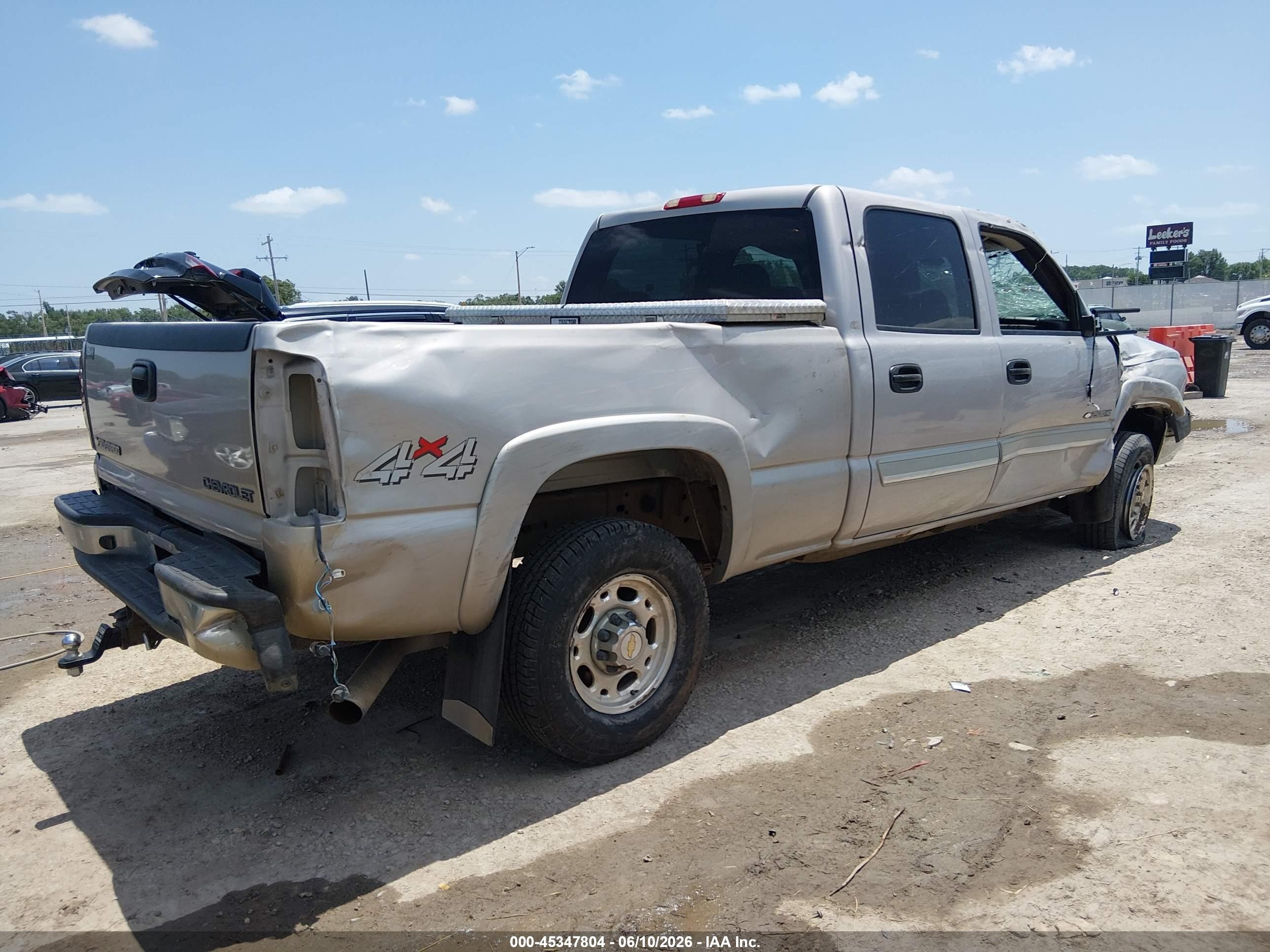 2004 Chevrolet Silverado 2500hd Ls Gray vin: 1GCHK23U74F156837