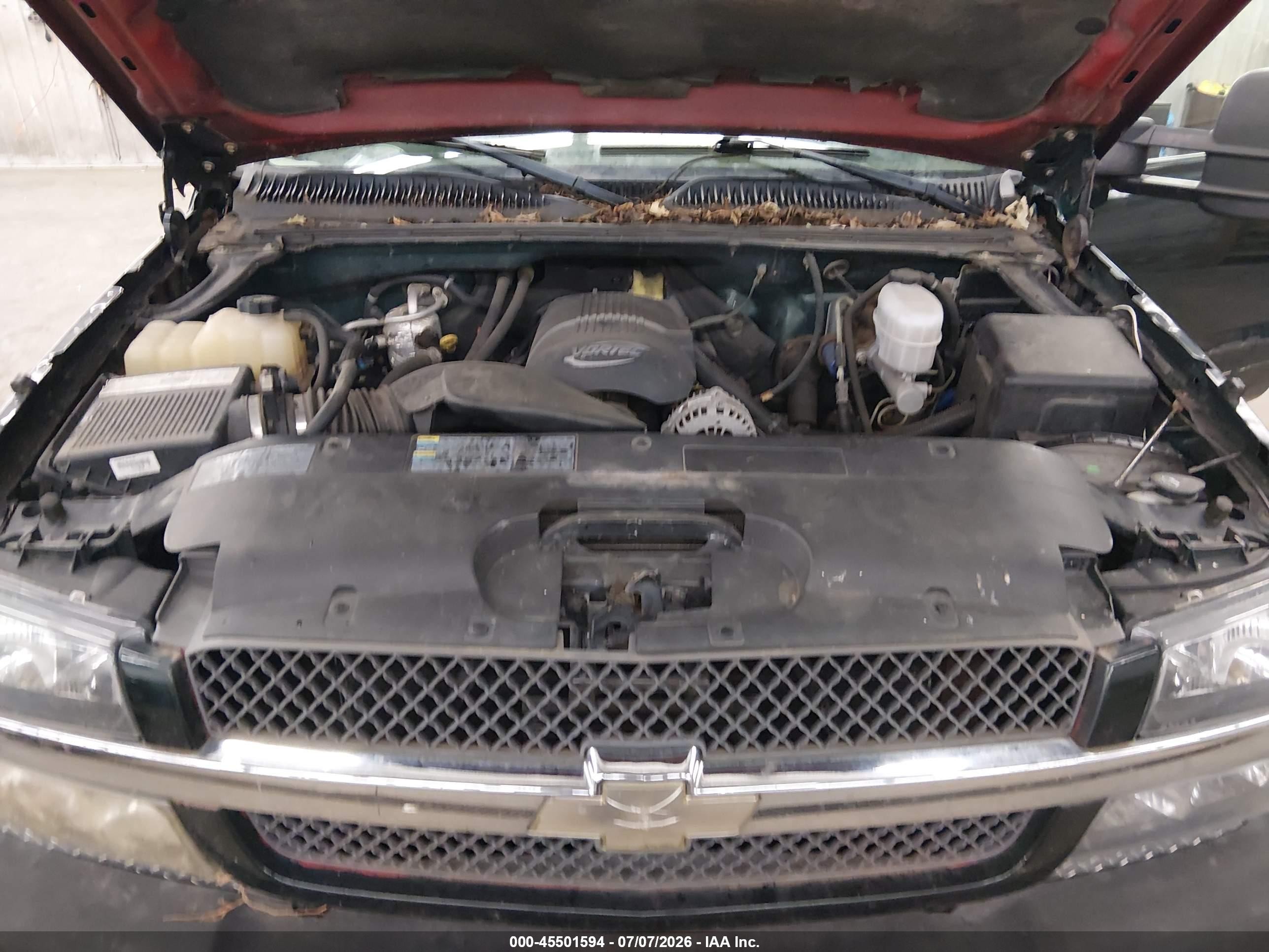 2003 Chevrolet Silverado 2500hd Ls Green vin: 1GCHK23U83F190977