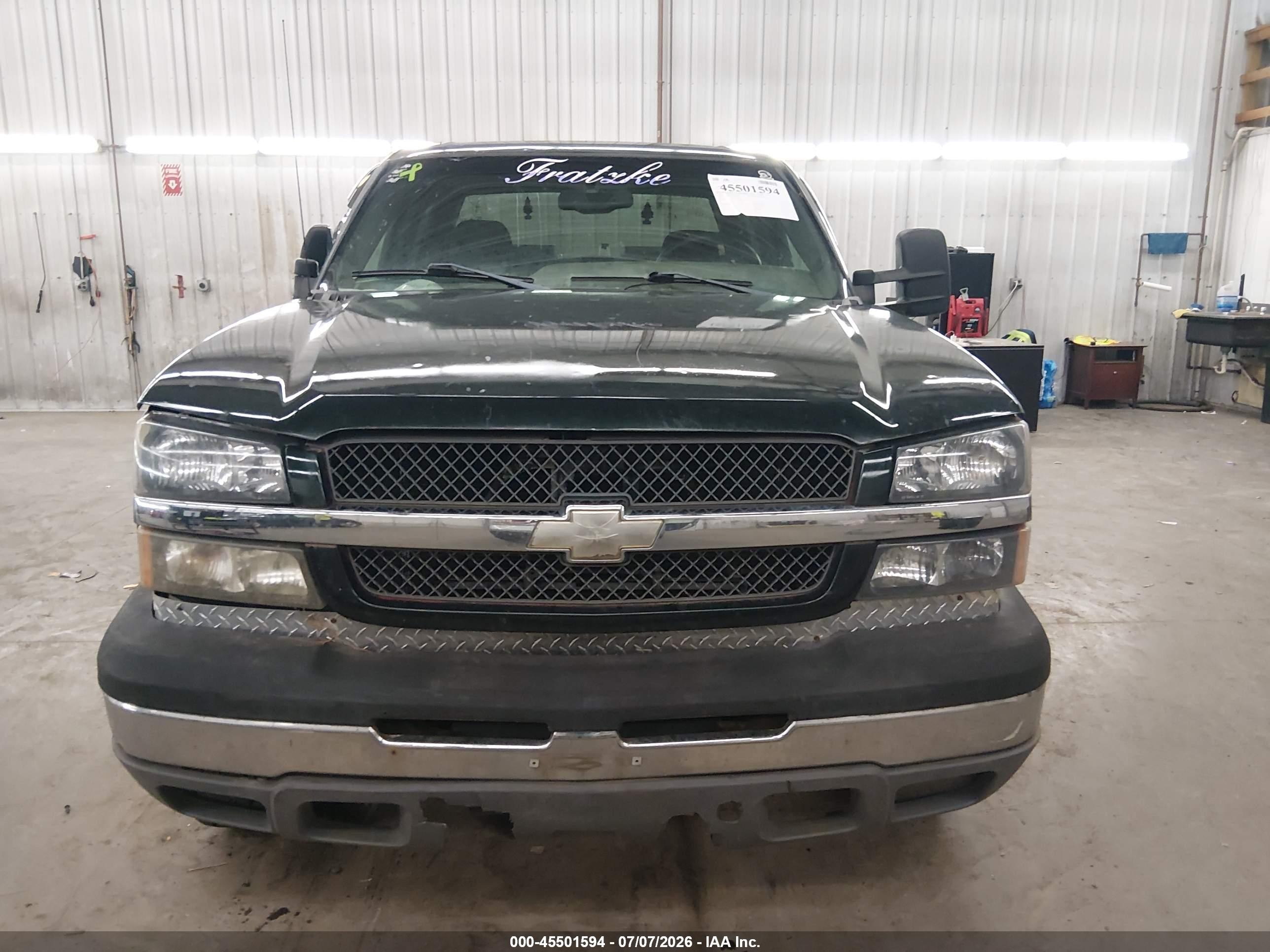 2003 Chevrolet Silverado 2500hd Ls Green vin: 1GCHK23U83F190977