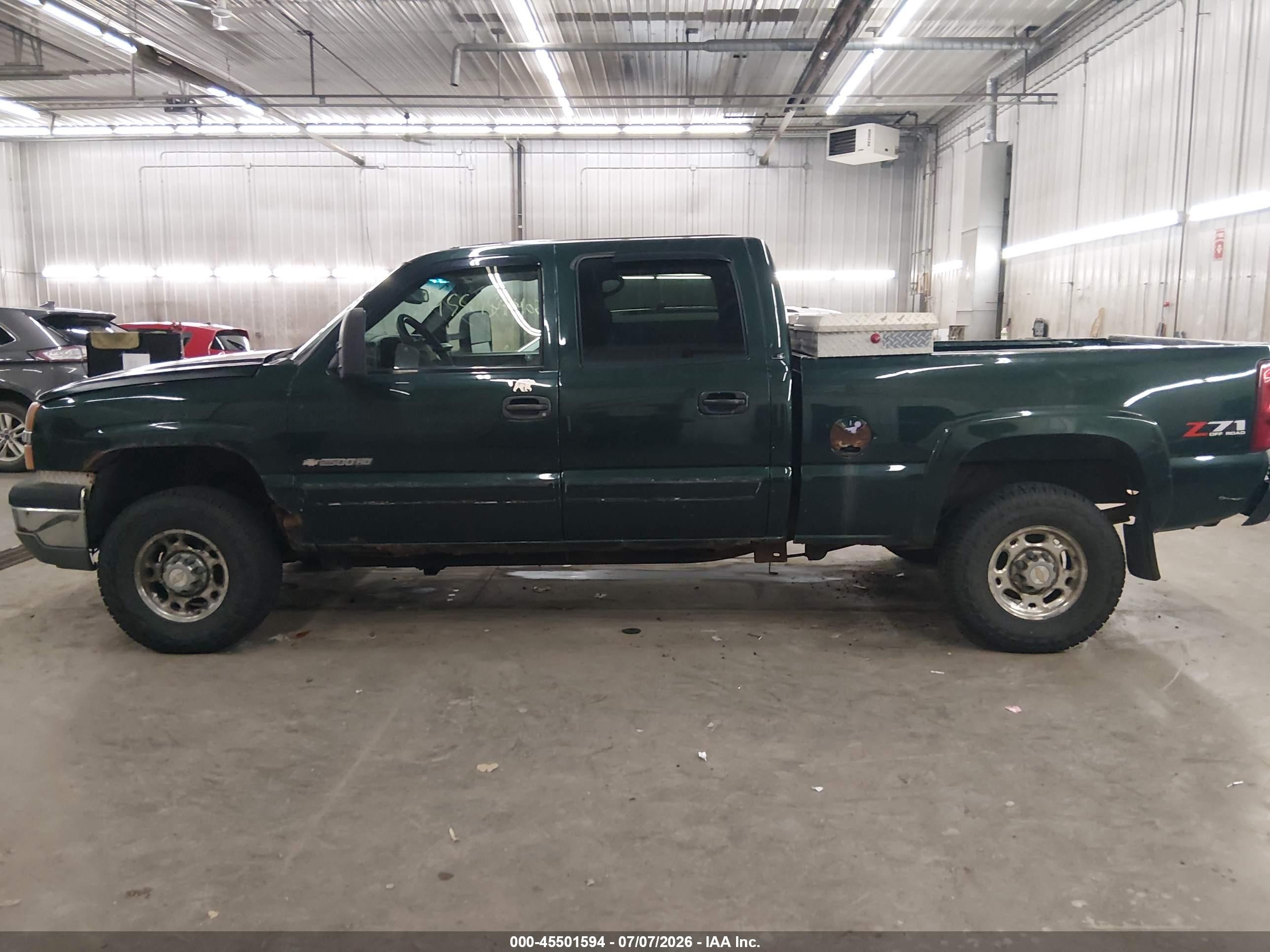 2003 Chevrolet Silverado 2500hd Ls Green vin: 1GCHK23U83F190977