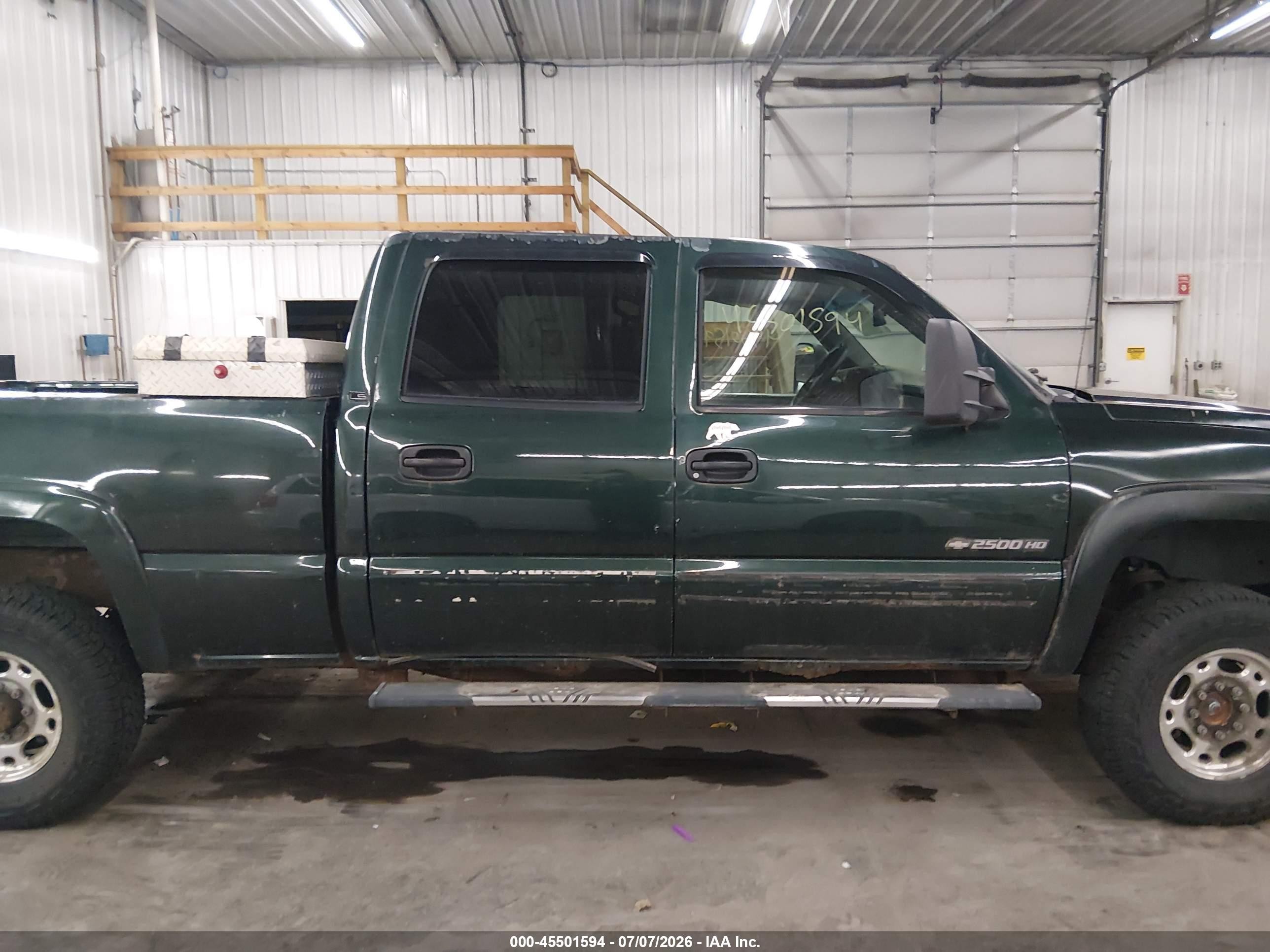 2003 Chevrolet Silverado 2500hd Ls Green vin: 1GCHK23U83F190977