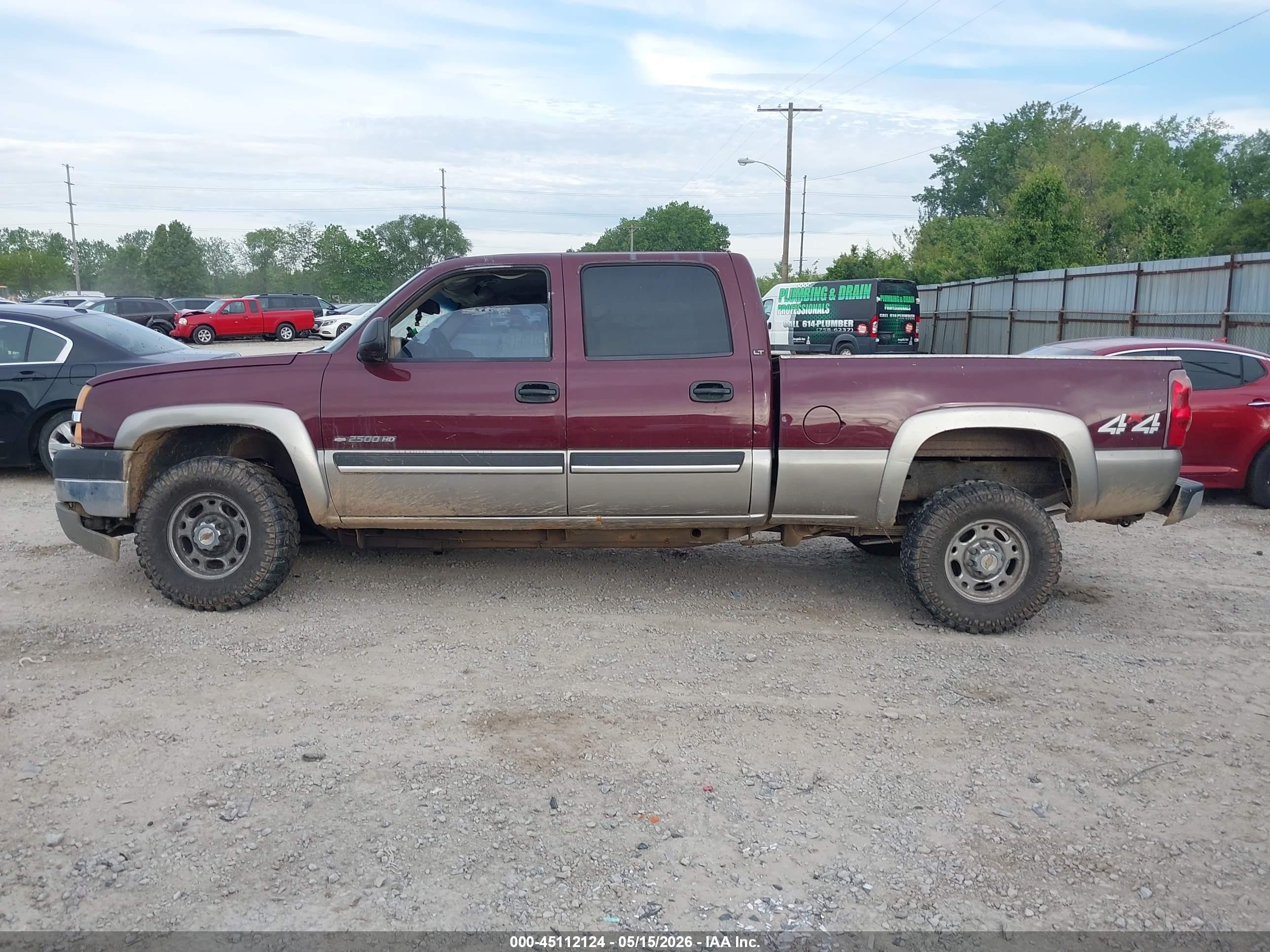 2003 Chevrolet Silverado 2500hd Lt Бордовый vin: 1GCHK23U83F198402