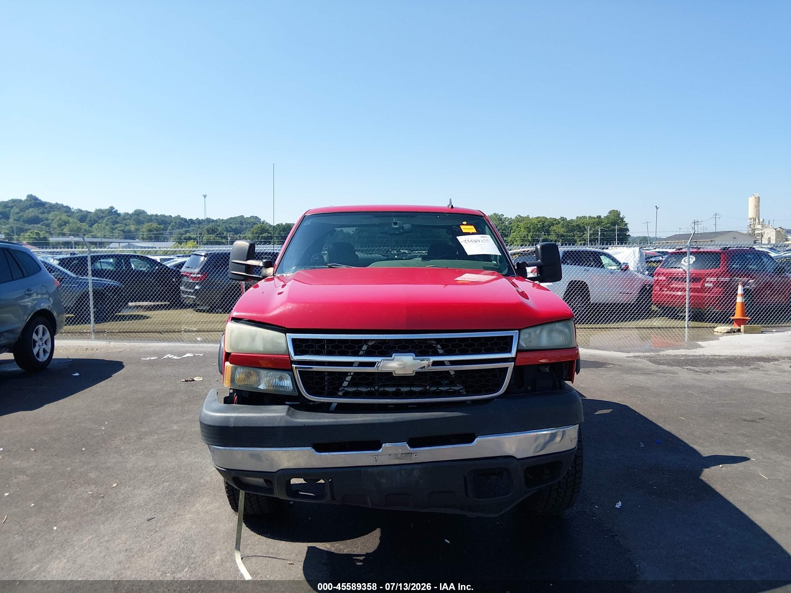 2006 Chevrolet Silverado 2500hd Lt2 Red vin: 1GCHK23U86F185234