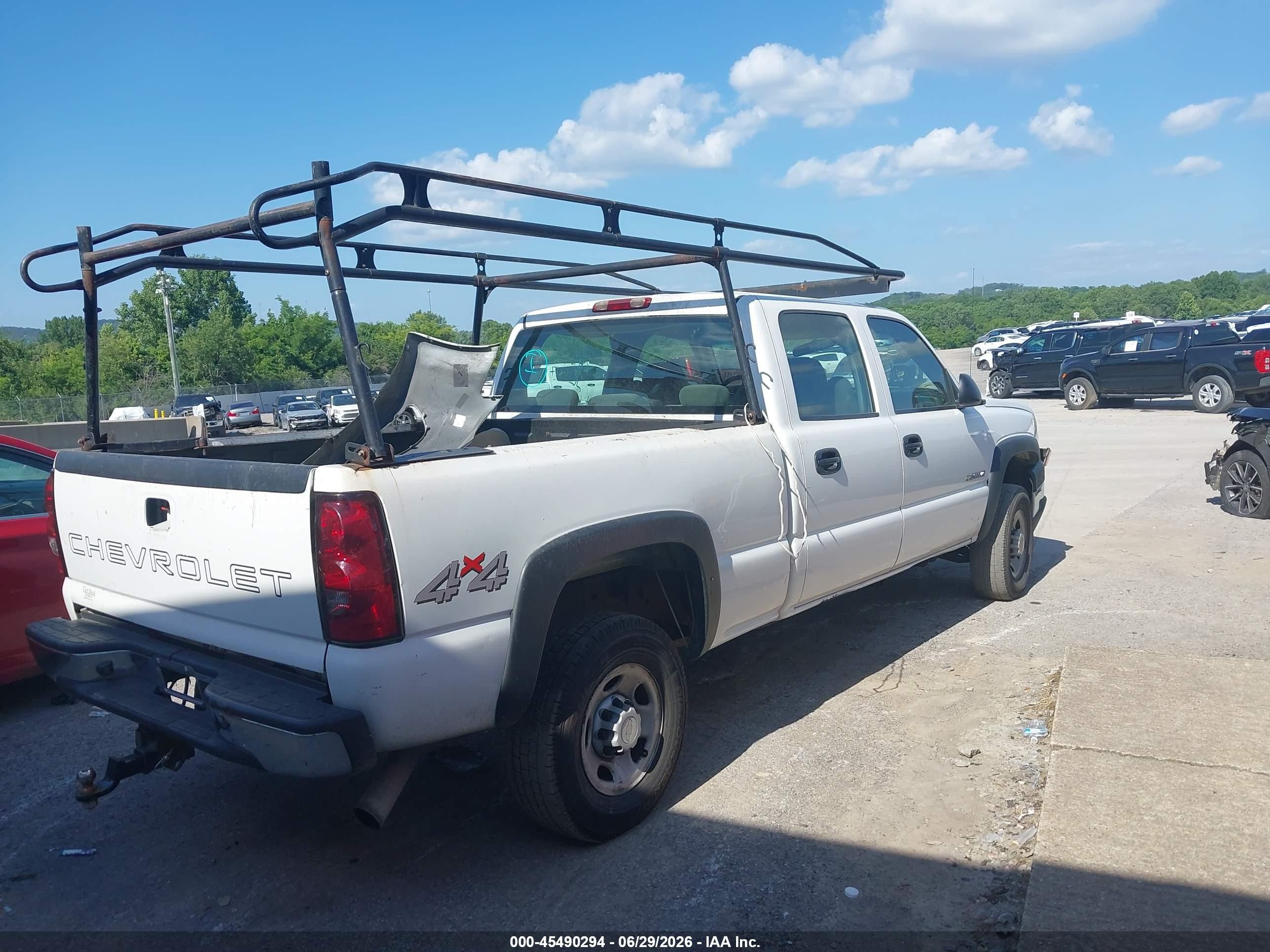 2007 Chevrolet Silverado 2500hd Classic Work Truck White vin: 1GCHK23U87F119817