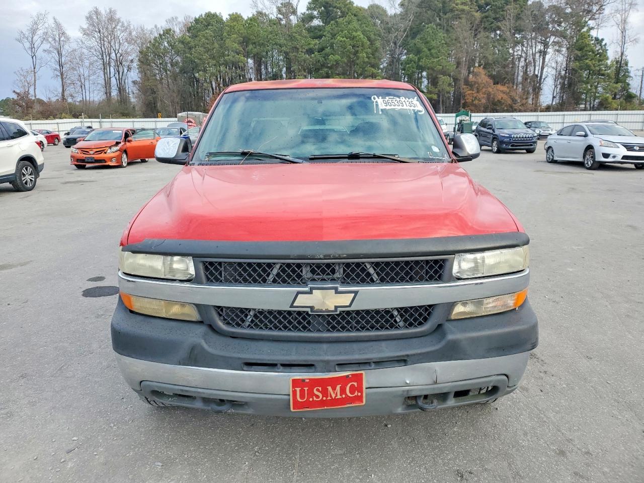 2001 Chevrolet Silverado K2500 Heavy Duty Red vin: 1GCHK23U91F121065
