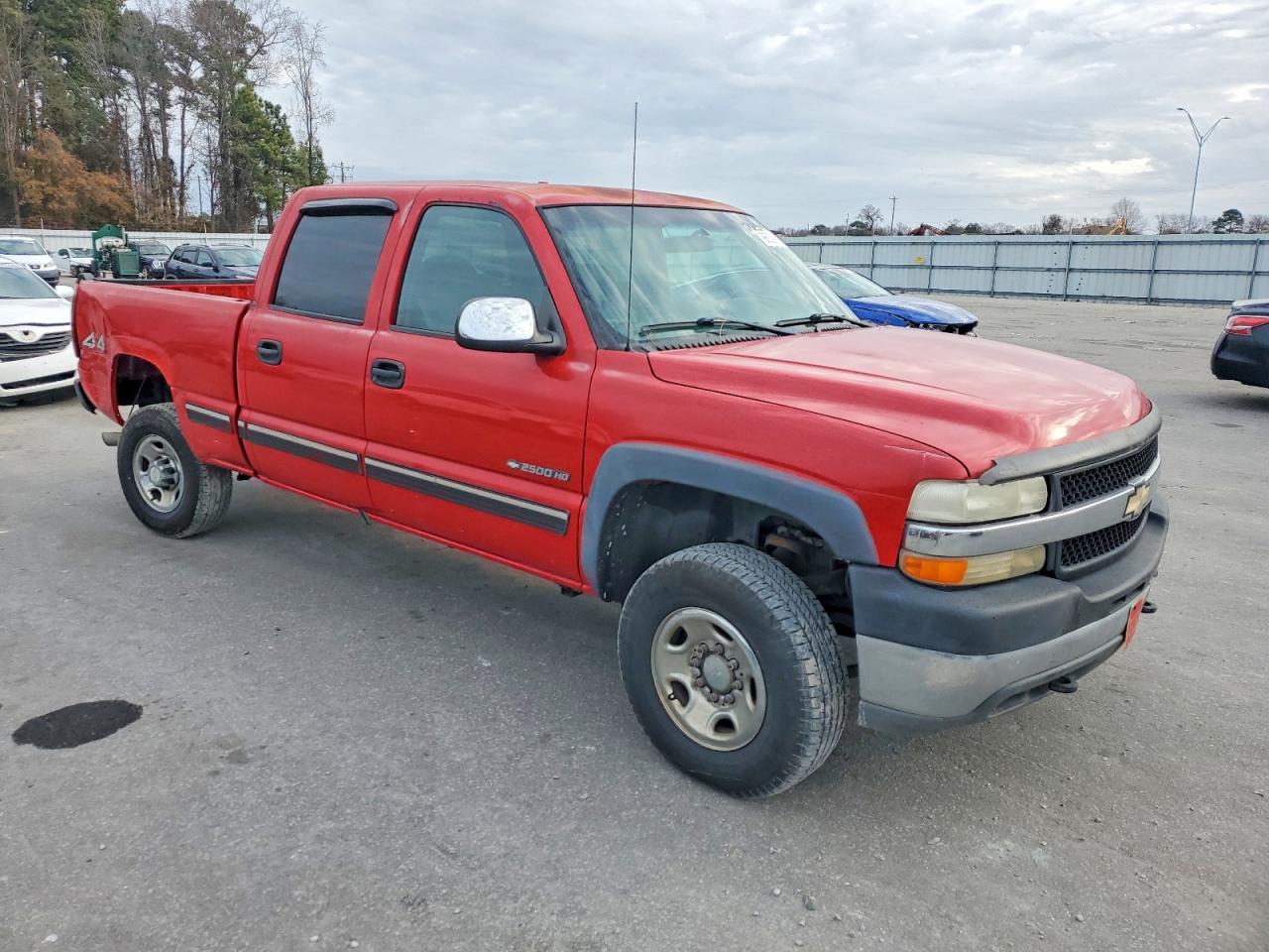 2001 Chevrolet Silverado K2500 Heavy Duty Red vin: 1GCHK23U91F121065