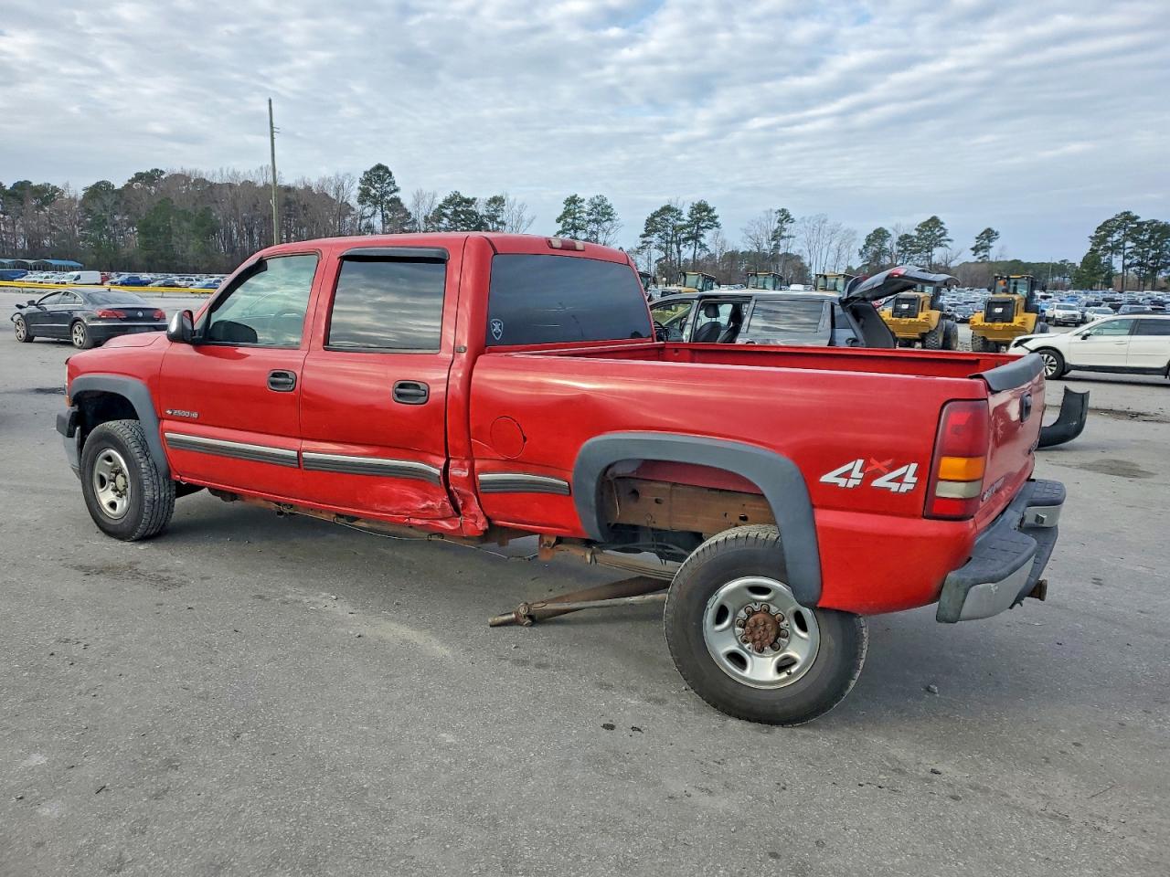 2001 Chevrolet Silverado K2500 Heavy Duty Red vin: 1GCHK23U91F121065