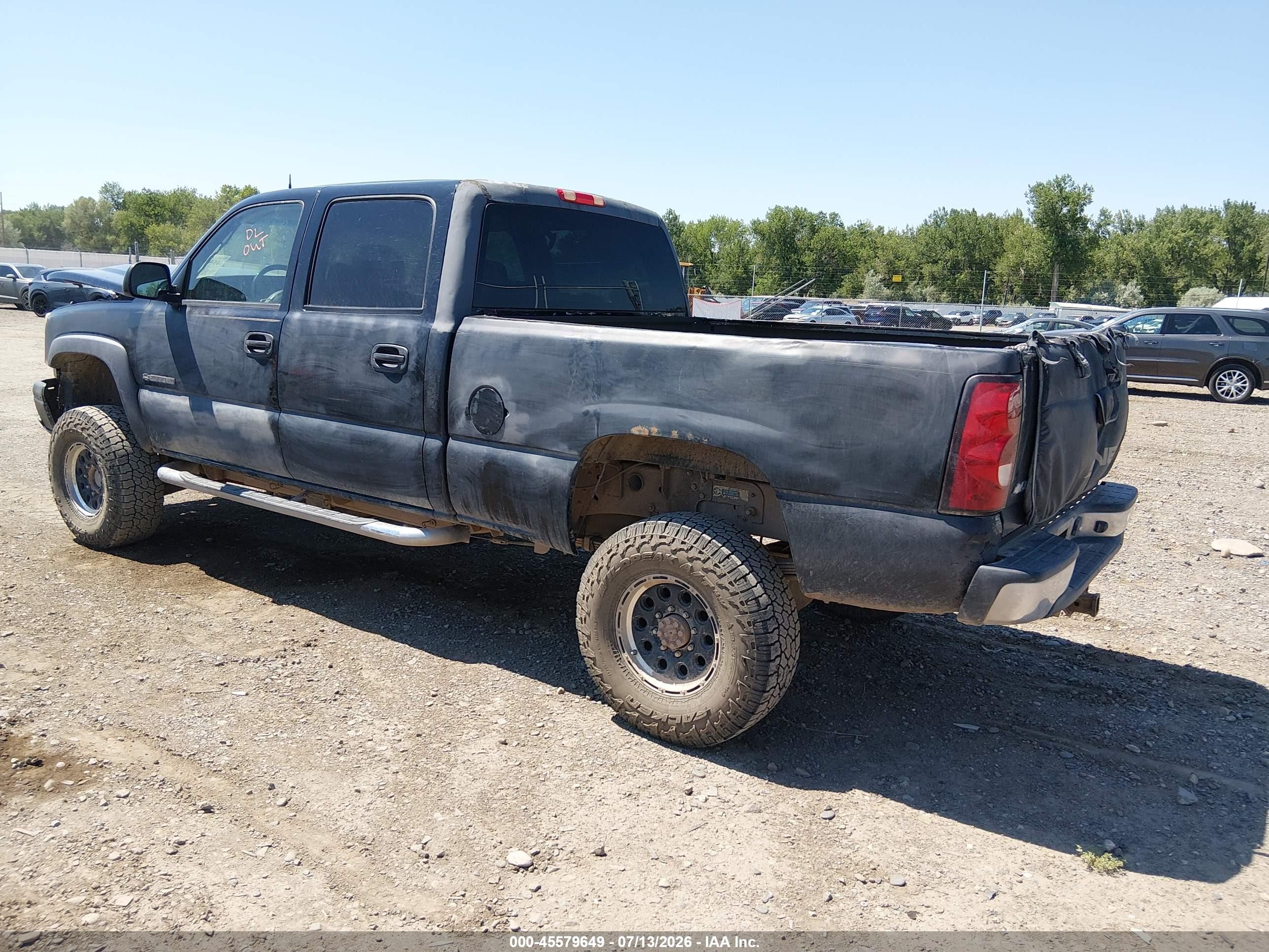 2004 Chevrolet Silverado 2500hd Lt Black vin: 1GCHK23U94F107140