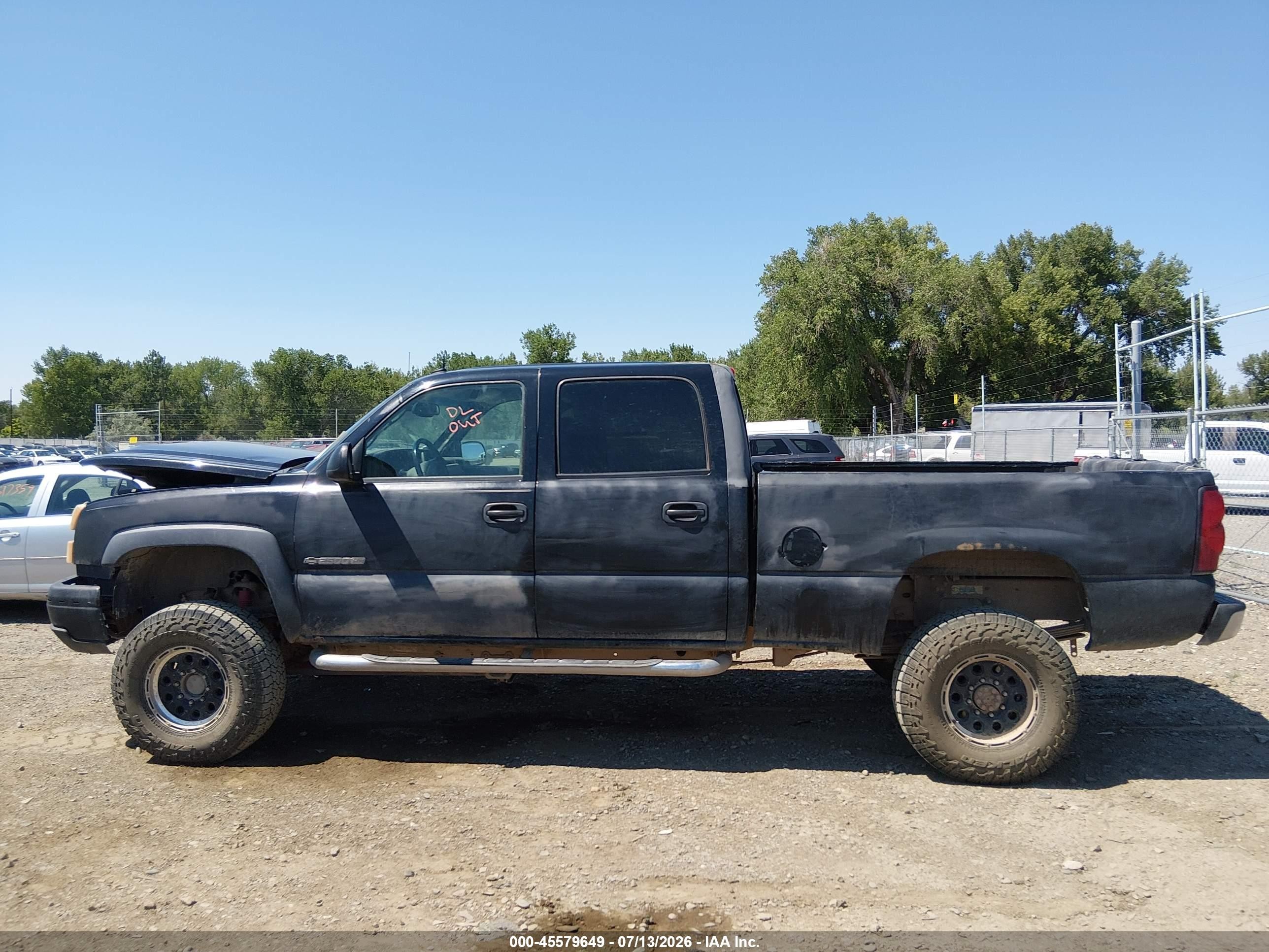 2004 Chevrolet Silverado 2500hd Lt Black vin: 1GCHK23U94F107140