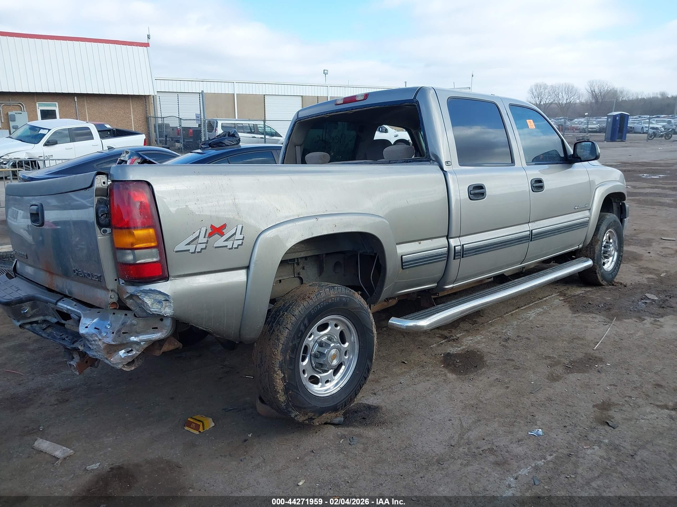 2001 Chevrolet Silverado 2500hd Ls Tan vin: 1GCHK23UX1F168928