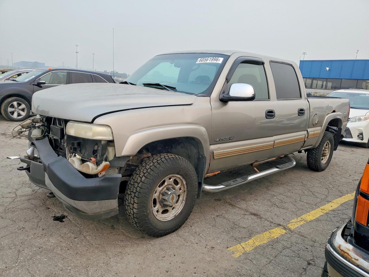 2002 Chevrolet Silverado K2500 Heavy Duty Gray vin: 1GCHK23UX2F113879