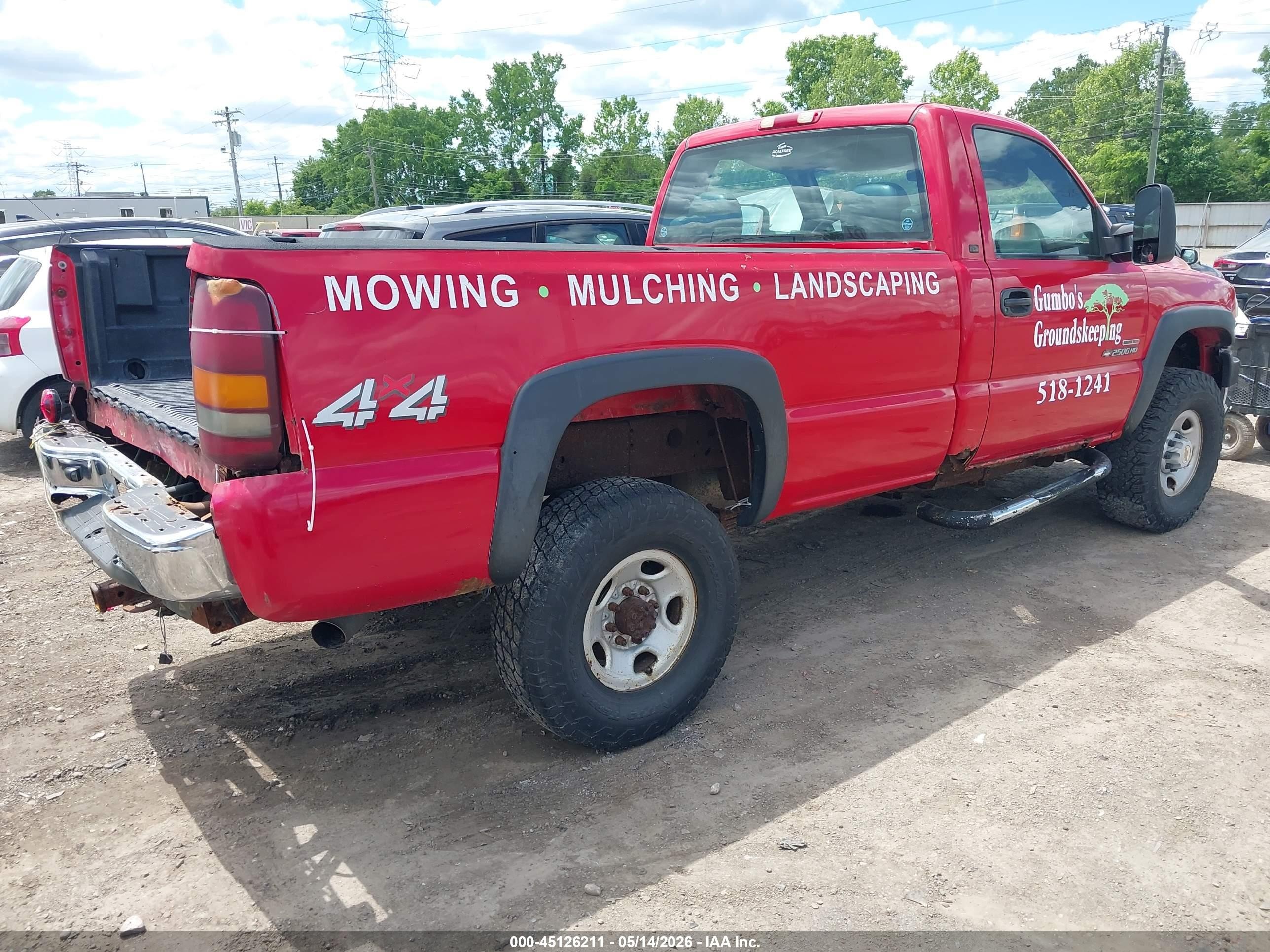 2001 Chevrolet Silverado 2500hd   Red vin: 1GCHK24131E279783