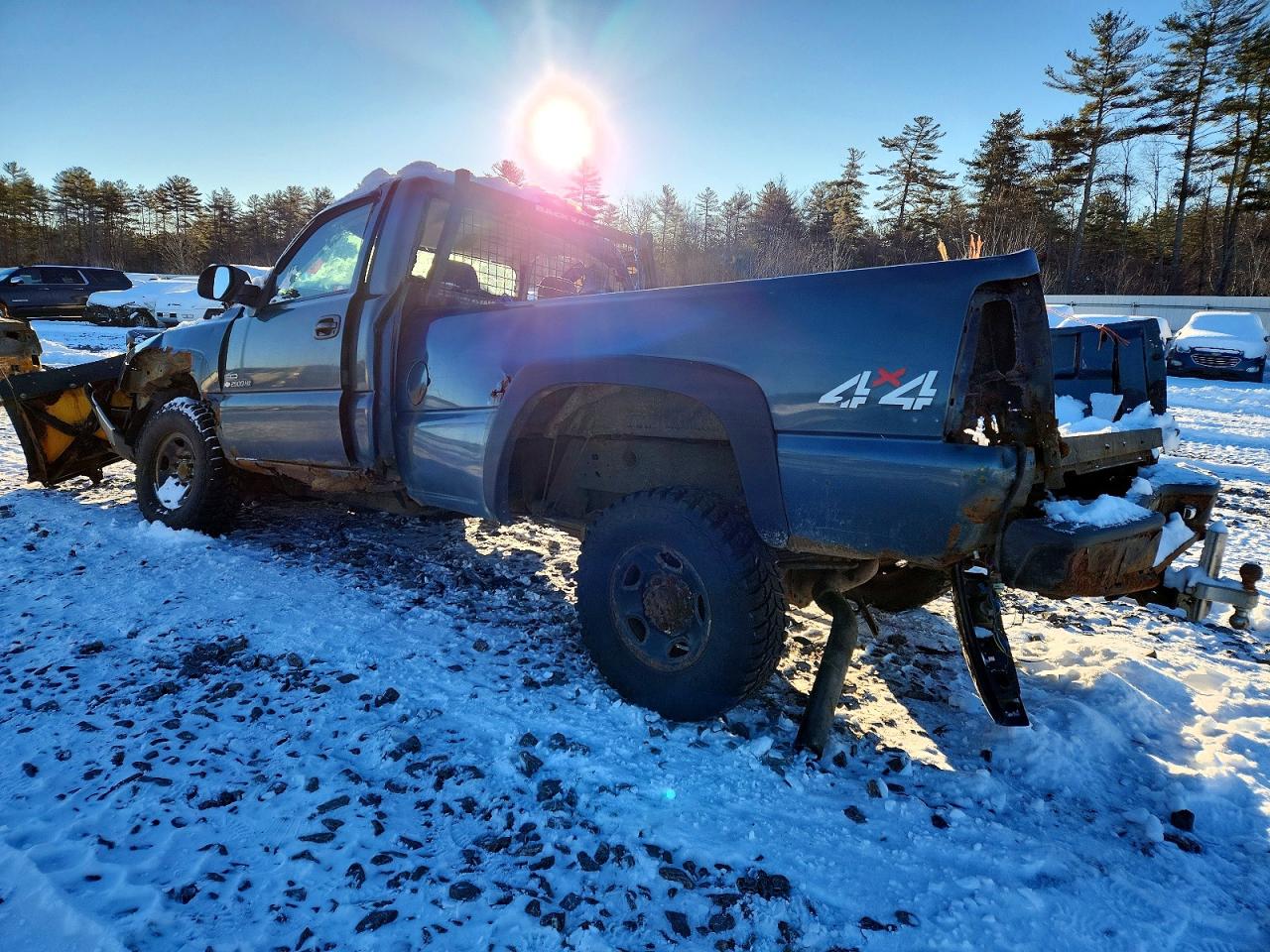 2007 Chevrolet Silverado K2500 Heavy Duty Blue vin: 1GCHK24D87E129624