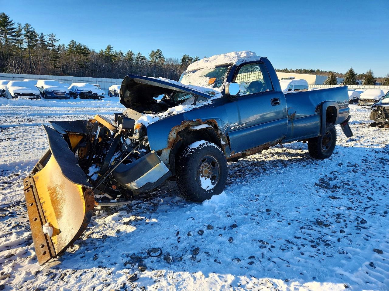 2007 Chevrolet Silverado K2500 Heavy Duty Blue vin: 1GCHK24D87E129624