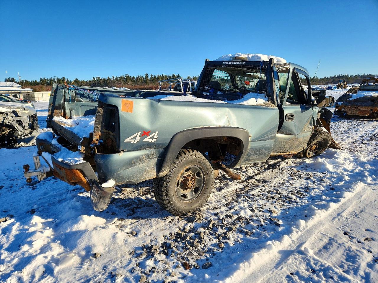2007 Chevrolet Silverado K2500 Heavy Duty Blue vin: 1GCHK24D87E129624