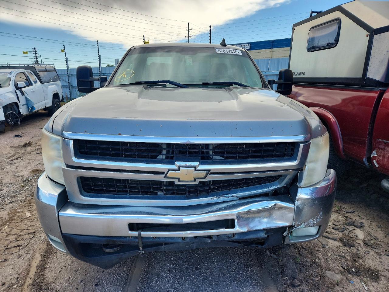 2007 Chevrolet Silverado K2500 Heavy Duty Beige vin: 1GCHK24K17E545657
