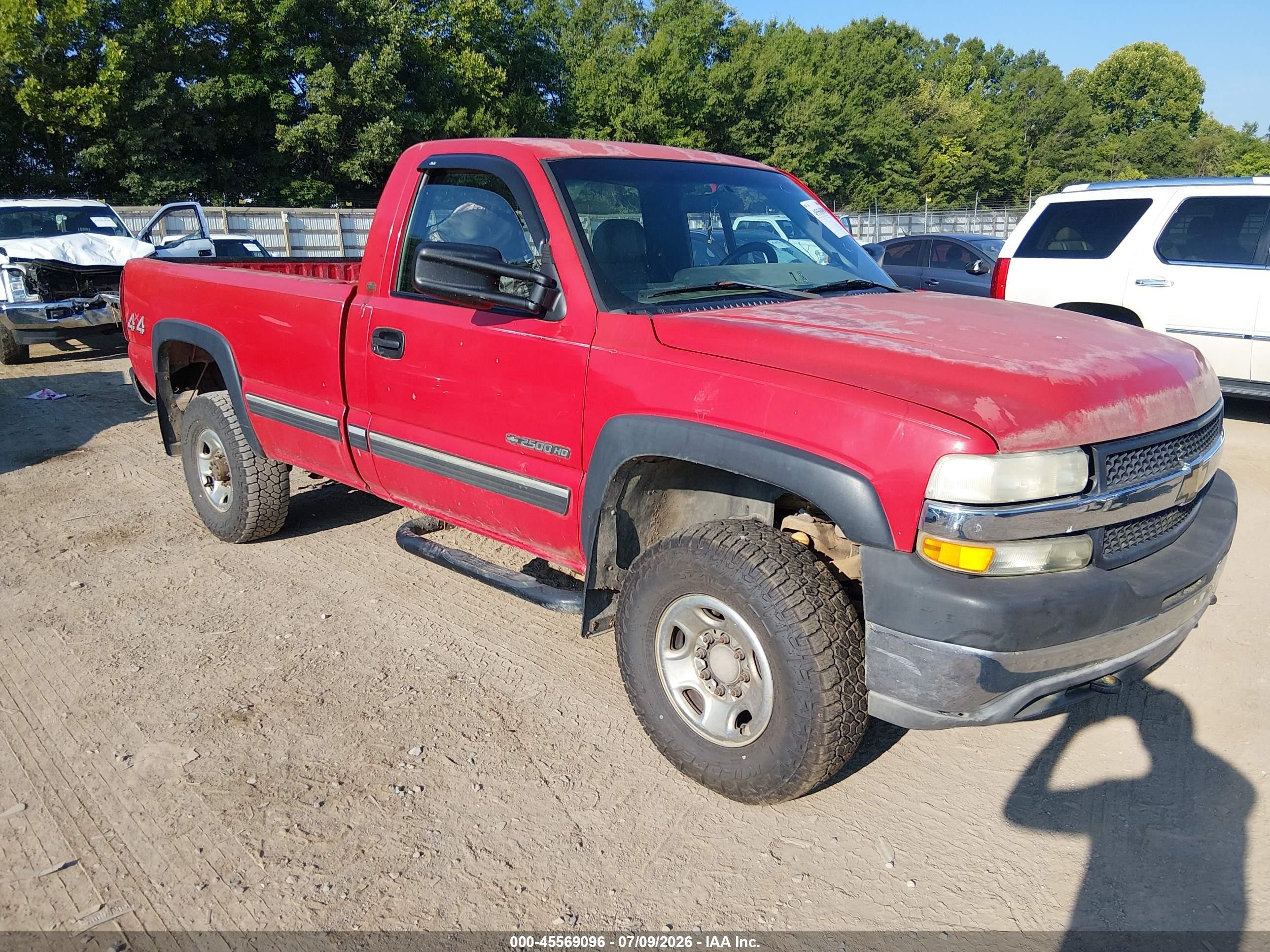2001 Chevrolet Silverado 2500hd   Red vin: 1GCHK24U51E271291