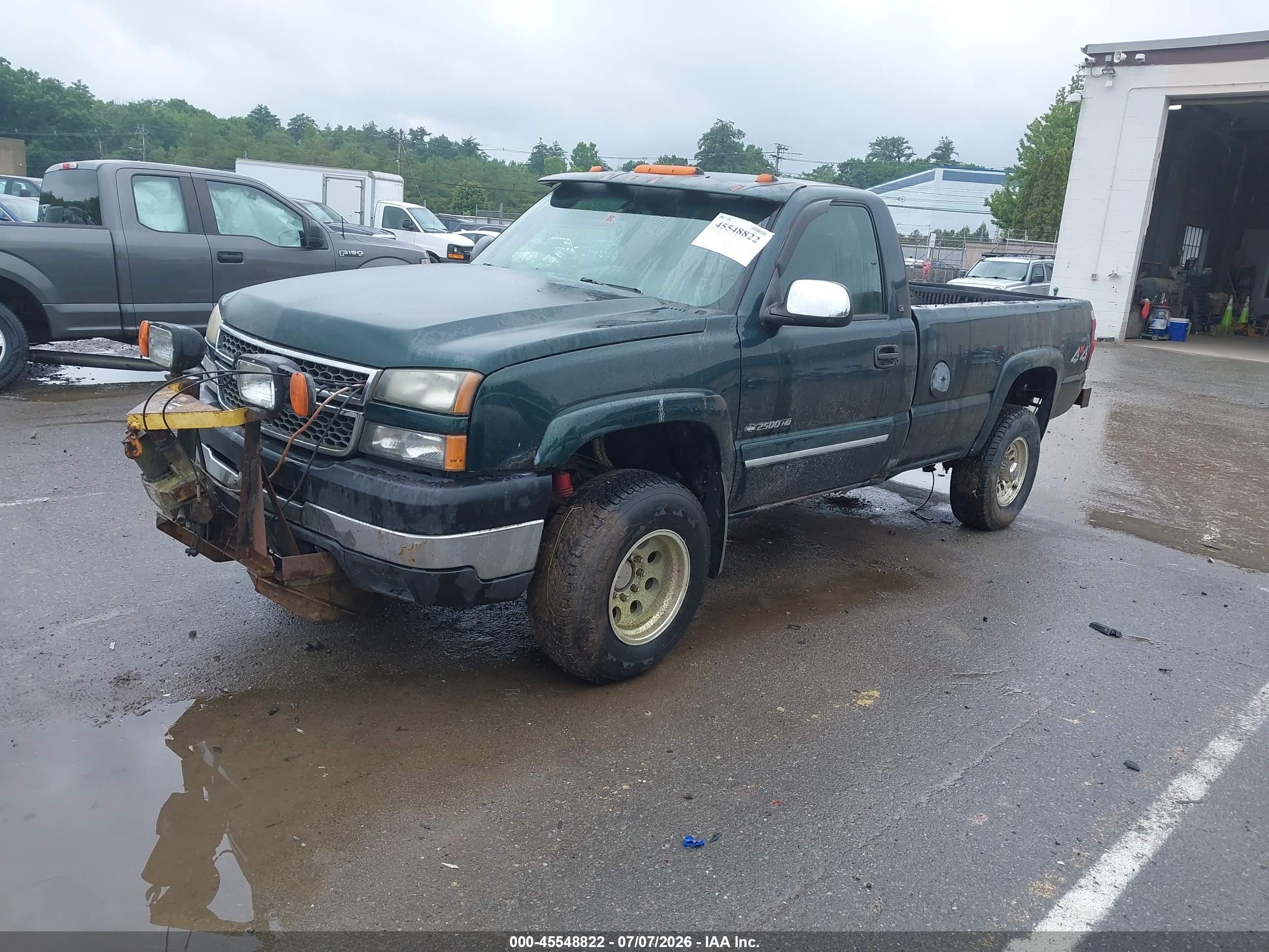 2005 Chevrolet Silverado 2500hd Ls Green vin: 1GCHK24UX5E296340