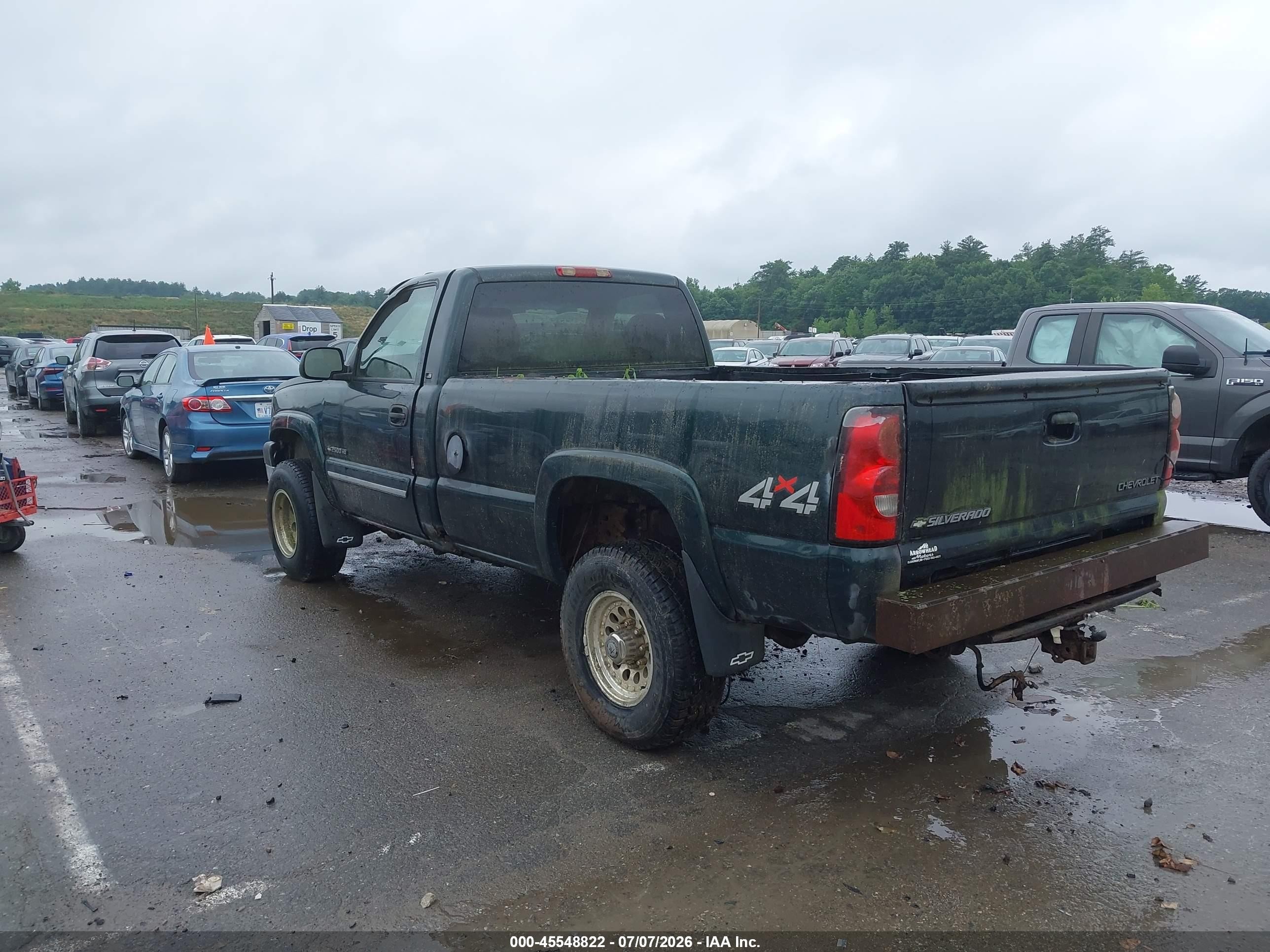 2005 Chevrolet Silverado 2500hd Ls Green vin: 1GCHK24UX5E296340